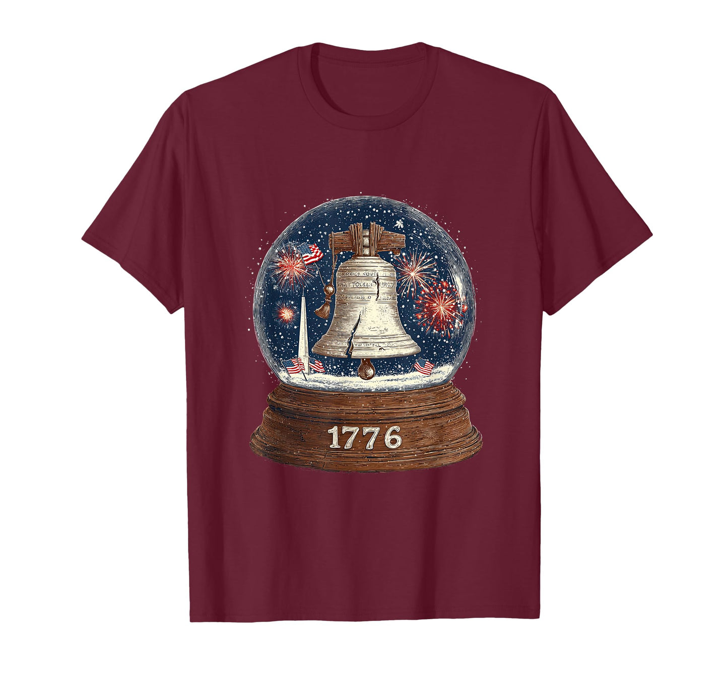Amazing 1776 Bell in Snow Globe Look T-Shirt