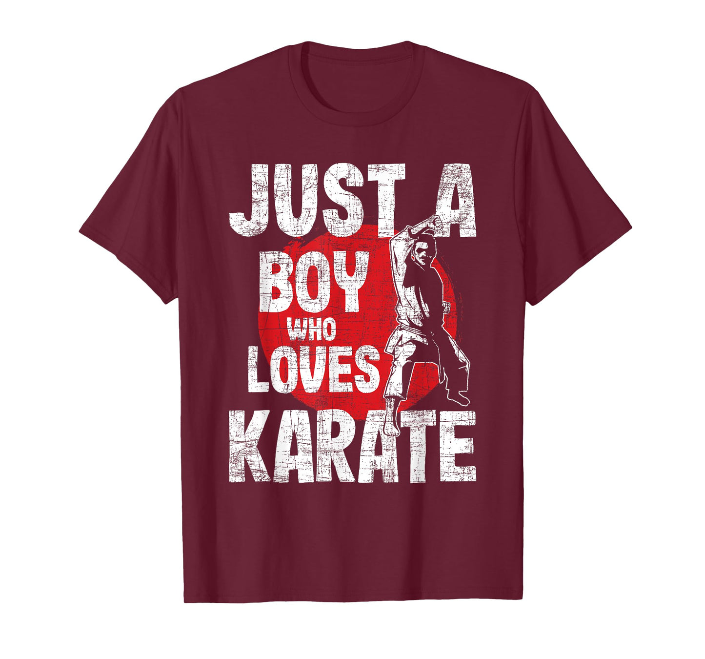 Just A Boy Who Loves Karate - Martial Arts Coach Karateka T-Shirt