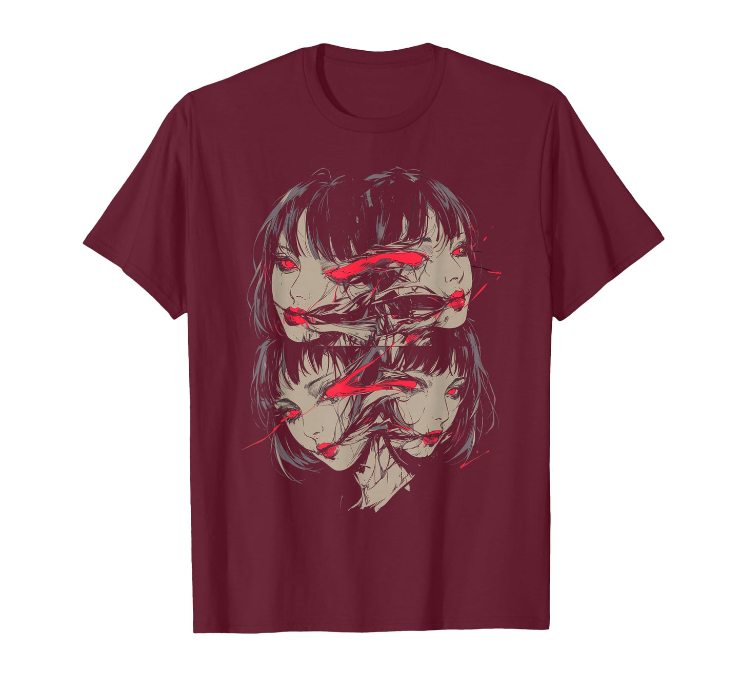 Creepy Horror Anime Manga Girl | Japan Japanese Harajuku T-Shirt