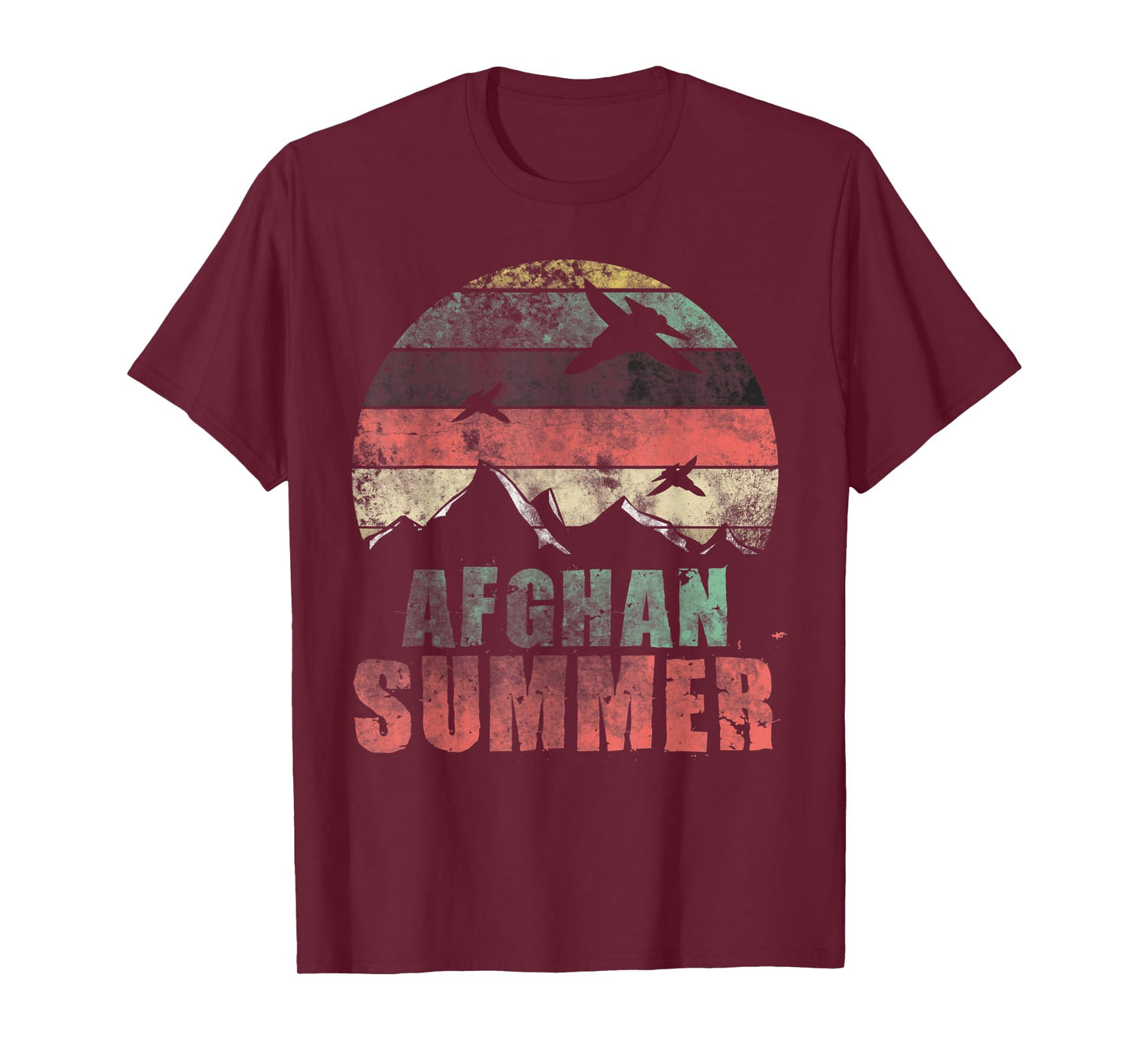 Afghan Summer Warplane War Veteran Men Women T-Shirt