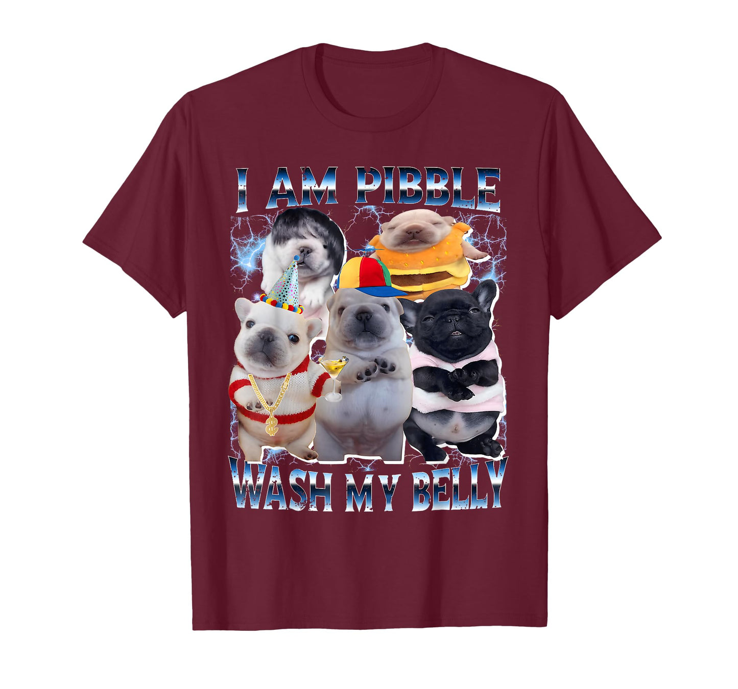 I Am Pibble Wash My Belly Pibble Meme Funny Dog Brainrot T-Shirt