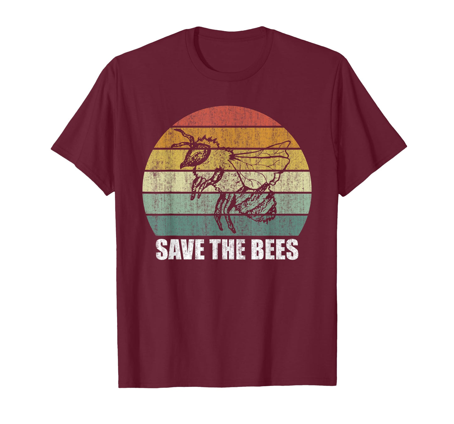 Retro Save The Bees Shirt Funny Bee Lover Gifts Bee Kind T-Shirt