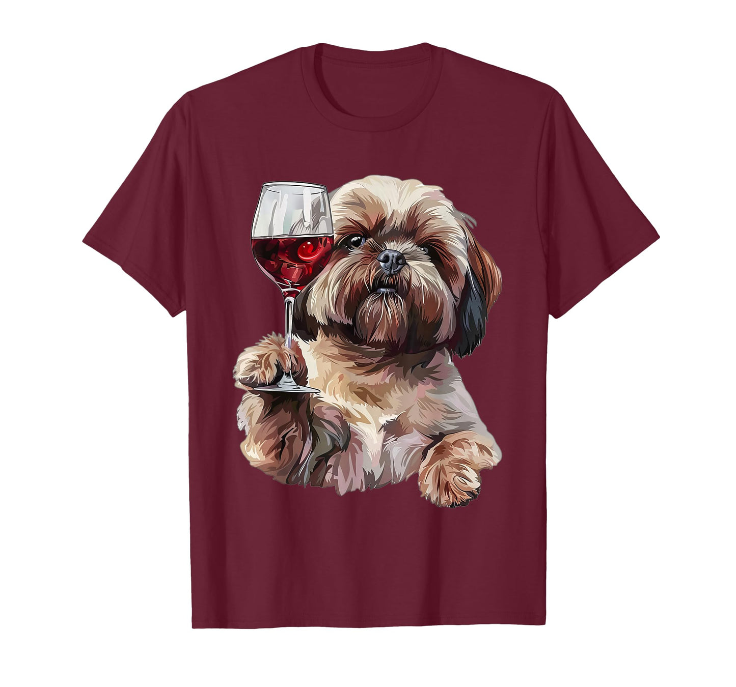 Shih Tzu Wine T-Shirt
