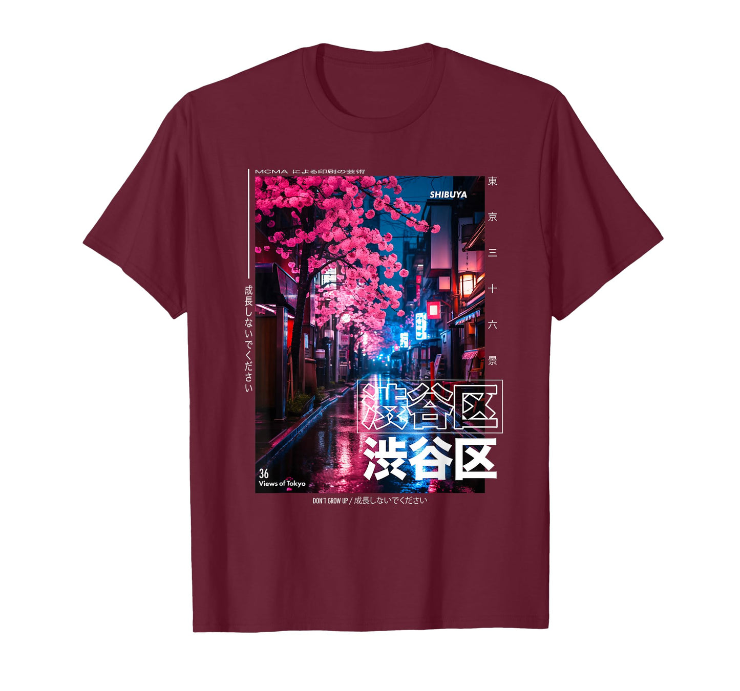 Japanese Streetwear Retro Aesthetic Shibuya Tokyo Graphic T-Shirt
