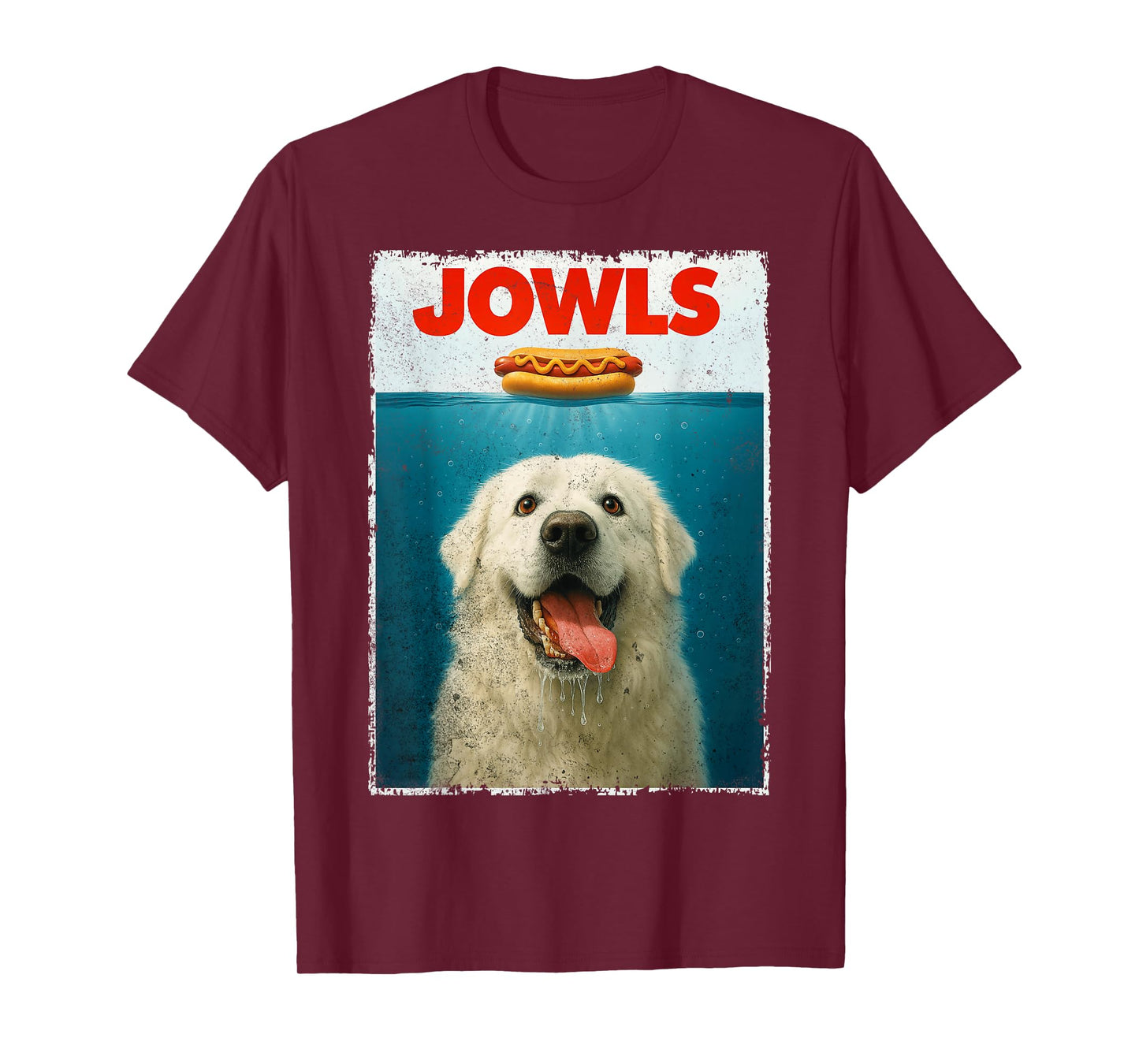 Great Pyrenees Jowls Gentle Giant Funny Dog Dad Dog Mom Top T-Shirt