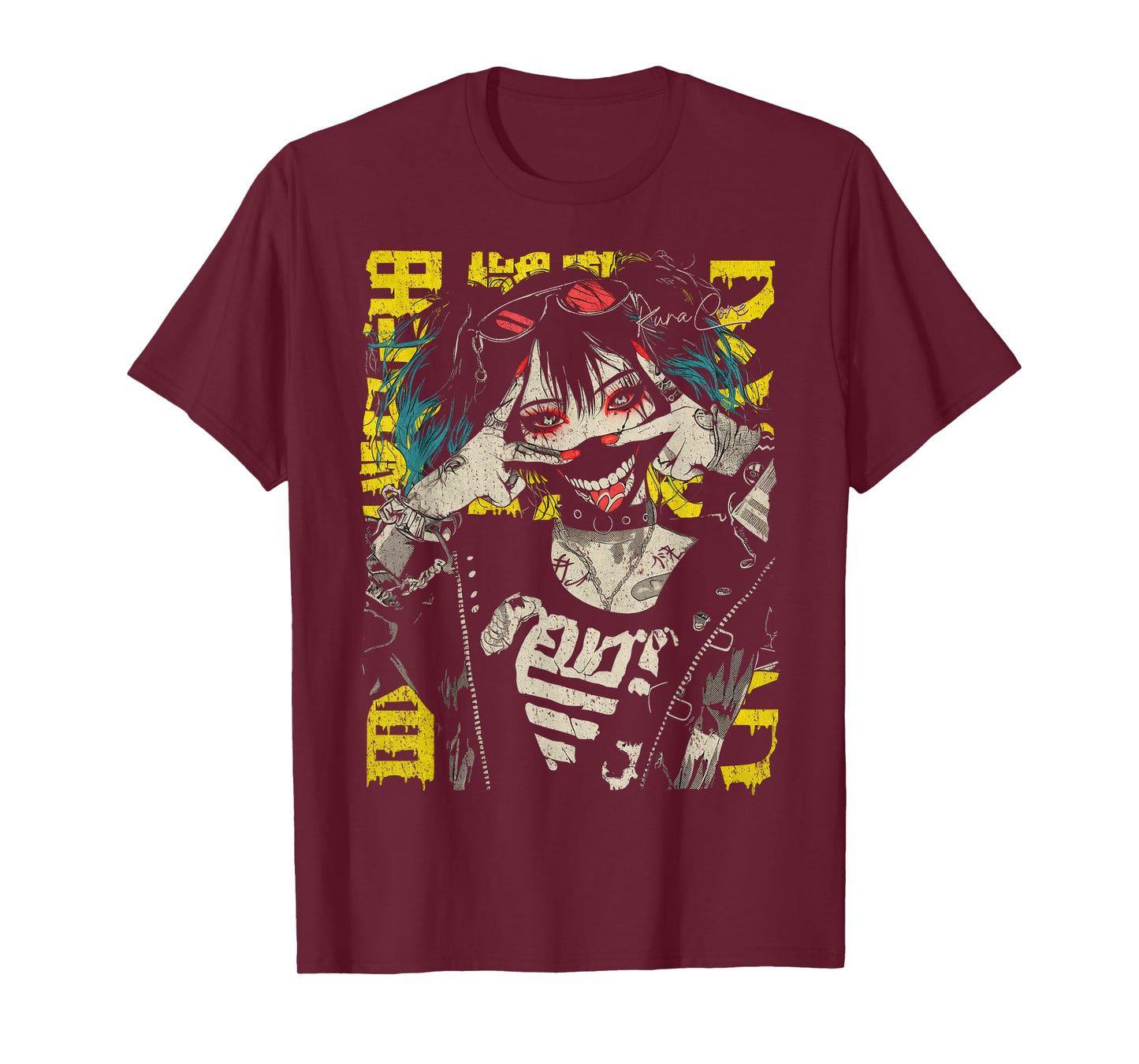 Japanese Streetwear Cyberpunk Y2K Retro Techwear Manga Anime T-Shirt