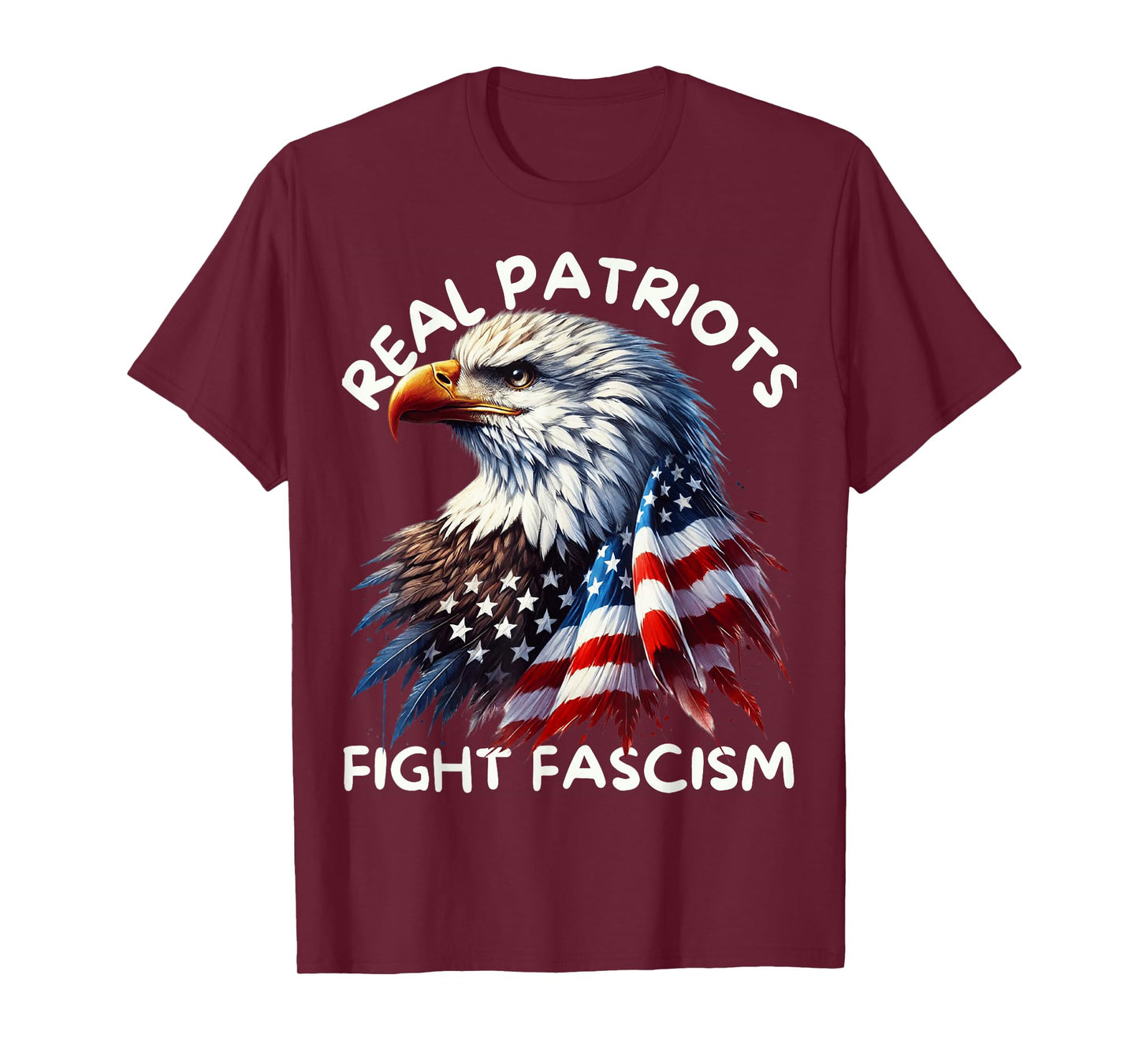 Real Patriots Fight Fascism nti Fascist Political Protest T-Shirt