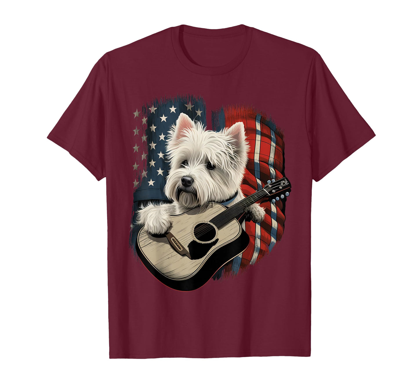 American West Highland White Terrier USA Westie County Music T-Shirt