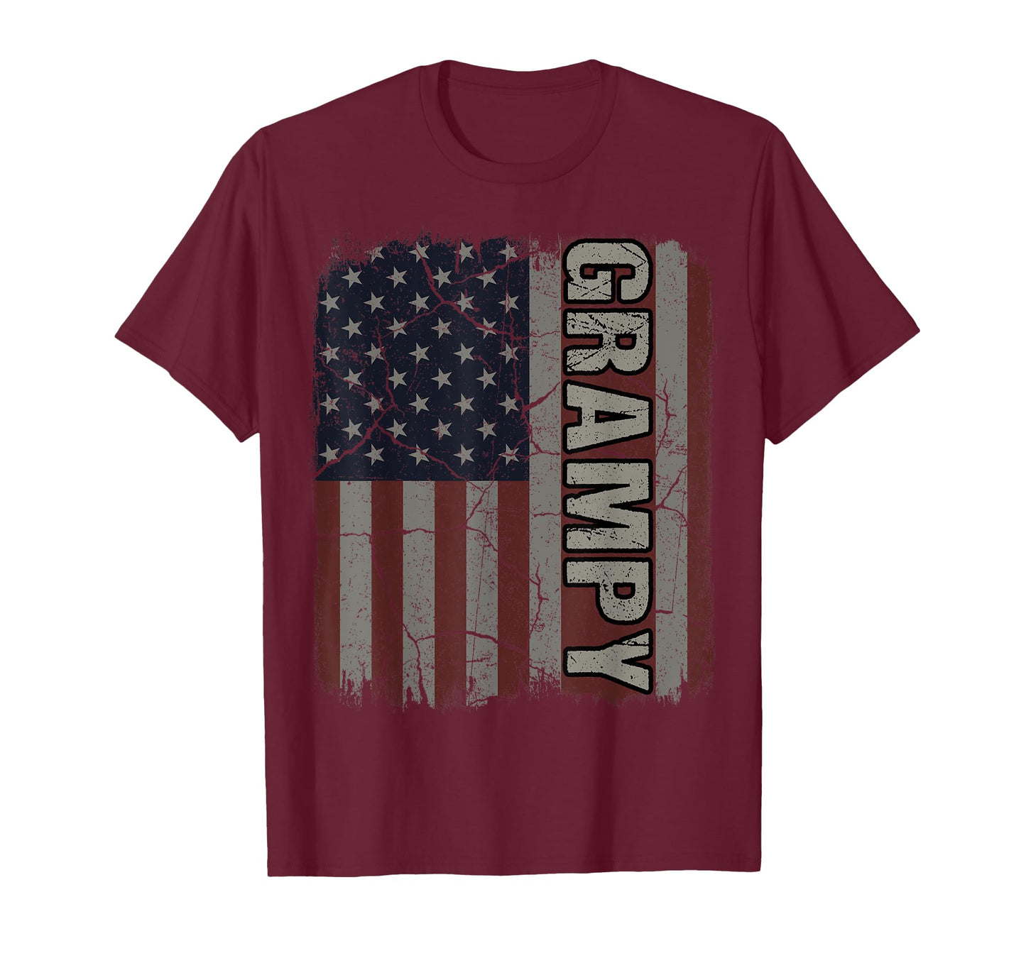 Grampy American Flag Vintage Father's Day 4th of July Gift T-Shirt