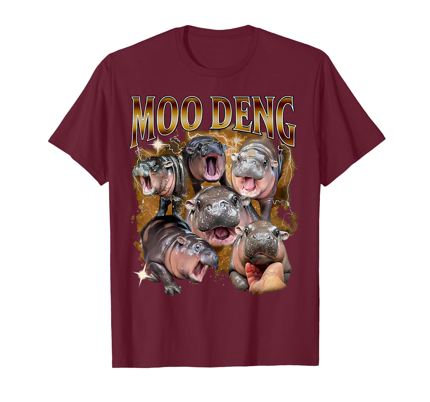 Funny Moo-Deng Baby Pygmy Hippo Cute Zoo For Family Tee T-Shirt