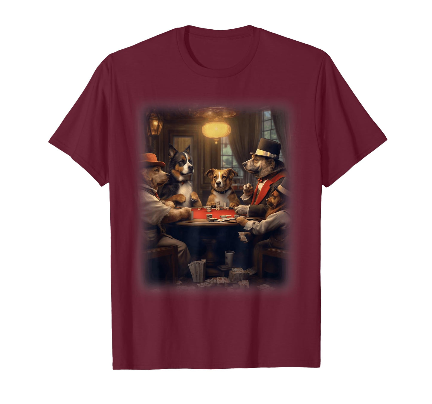 Dogs Playing Poker | A Friend in Need | Funny Dog Lover Art T-Shirt