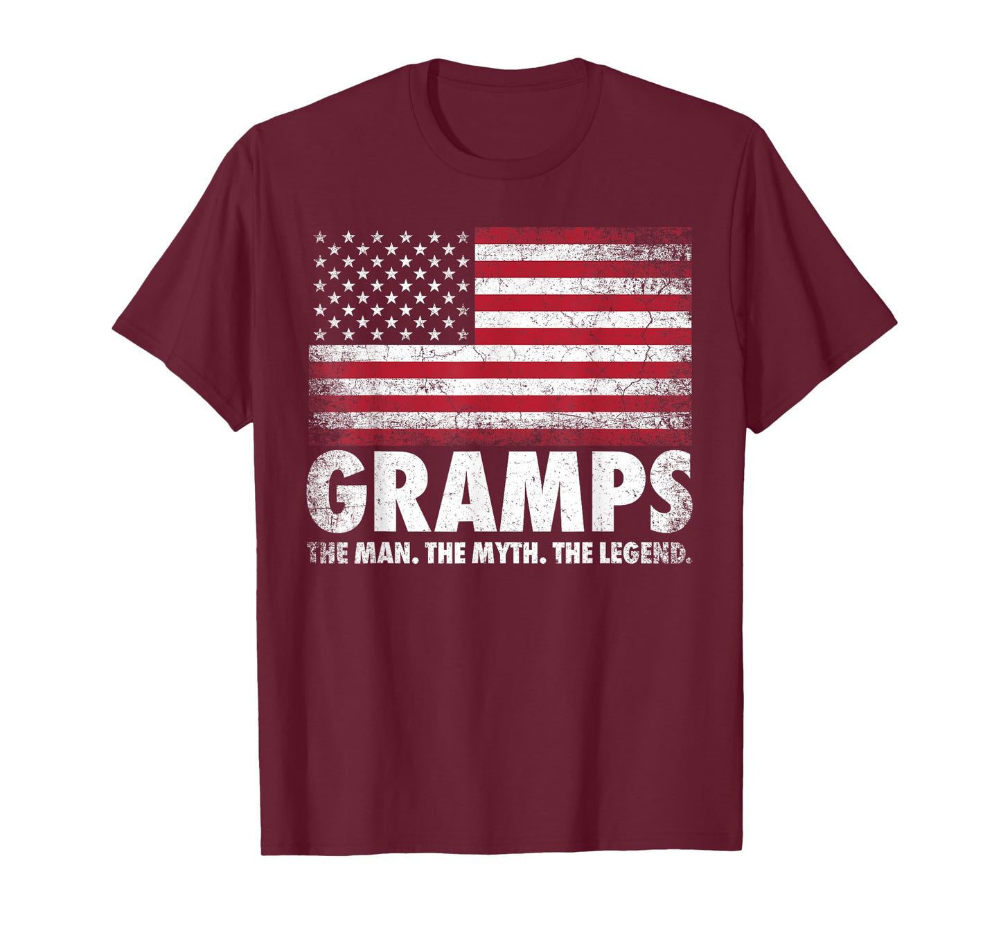 Gramps The Man Myth Legend Father's Day 4th of July Grandpa T-Shirt