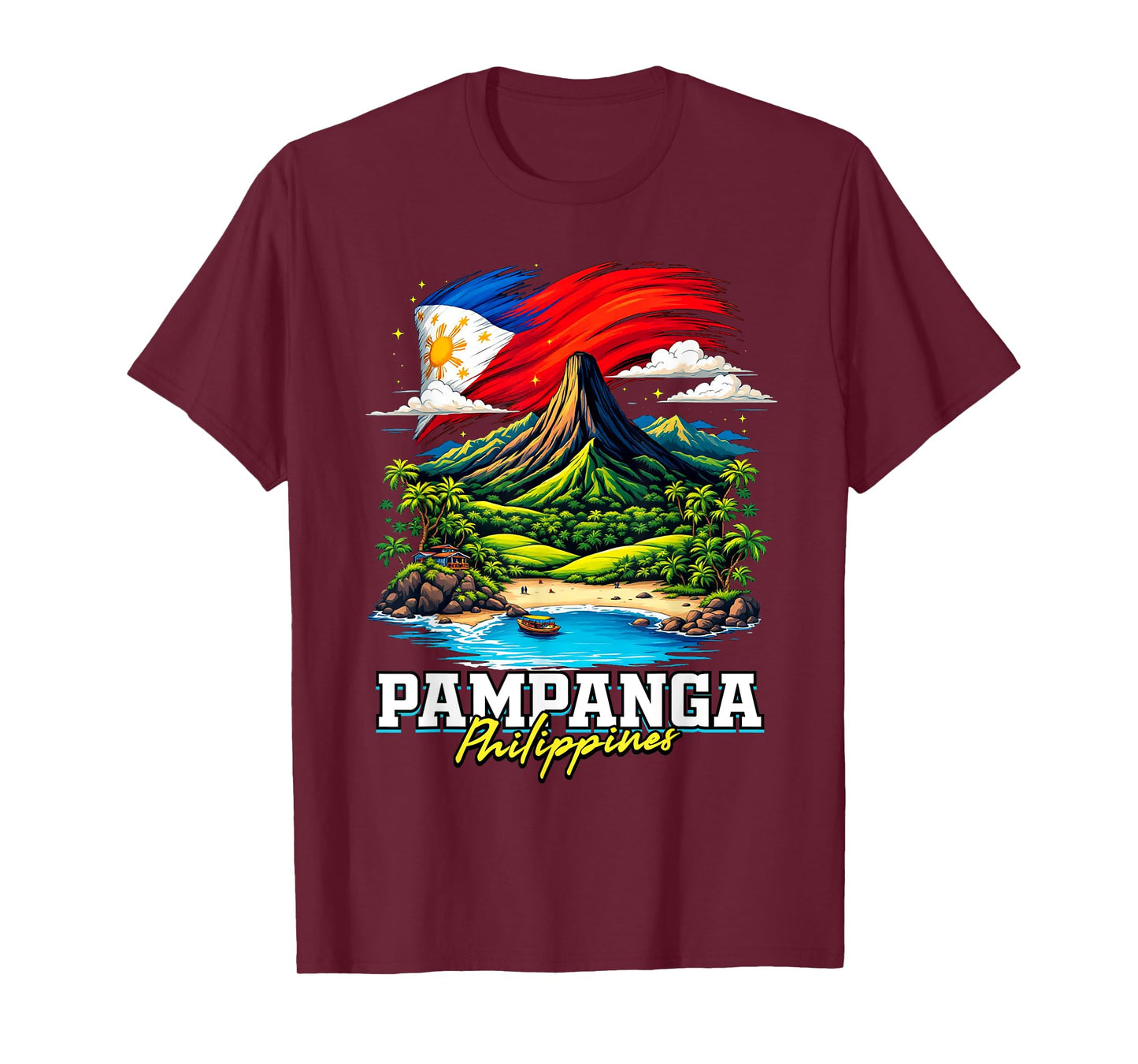 Pampanga Philippines Souvenir Filipino Flag T-Shirt