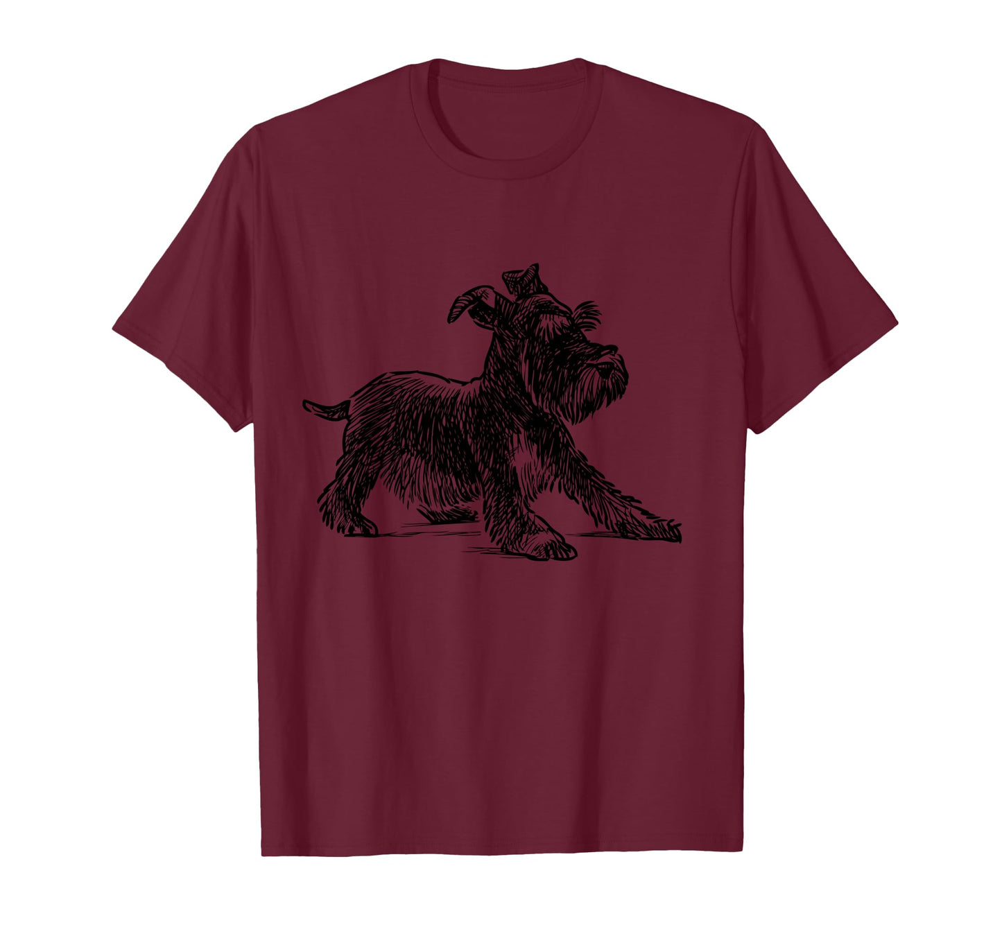 Schnauzer Art Mini Schnauzer Dog Cool Sketch Long Sleeve T-Shirt