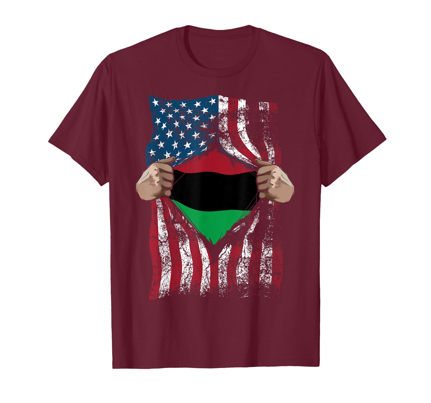 Pan African Unia Flag Shirt | Loyal Afro-Americans USA Gift T-Shirt