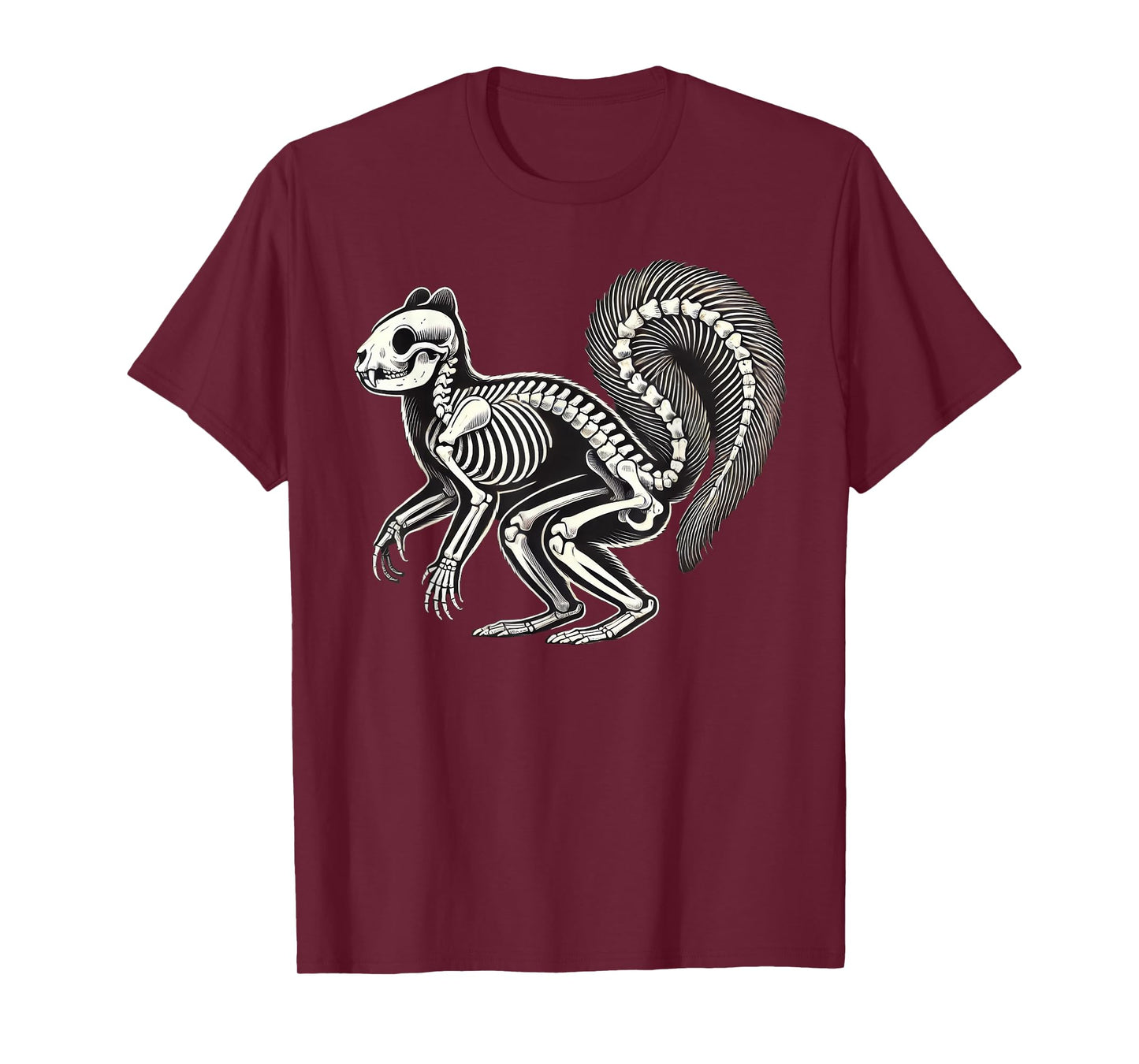 Squirrel Skeleton Halloween T-Shirt