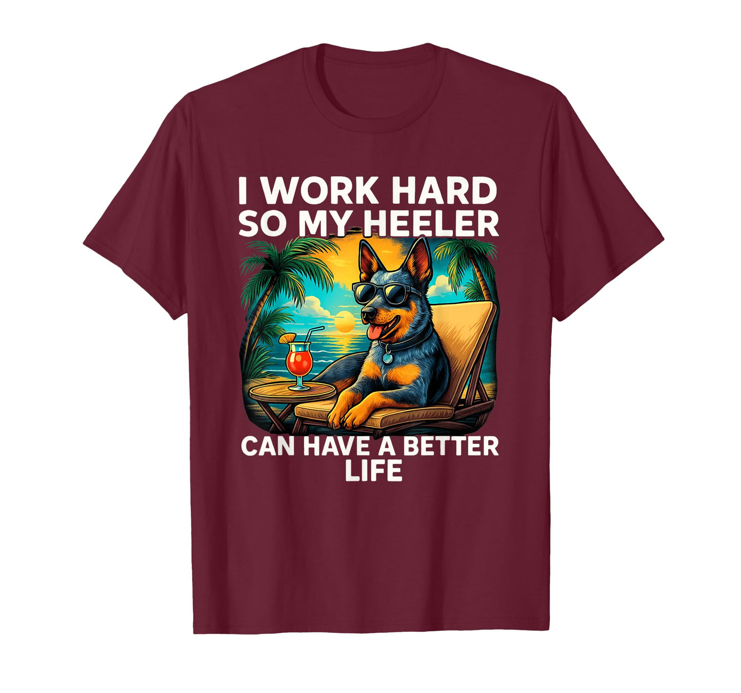 Funny Heeler Dog Design Blue Heeler Lover T-Shirt