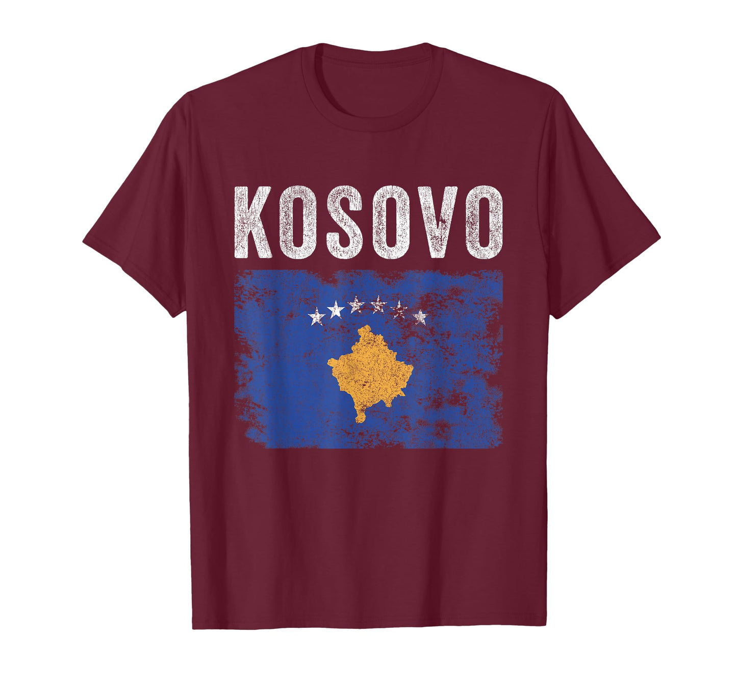 Kosovo Flag Distressed - Men Women Kids - Kosovar Flag T-Shirt