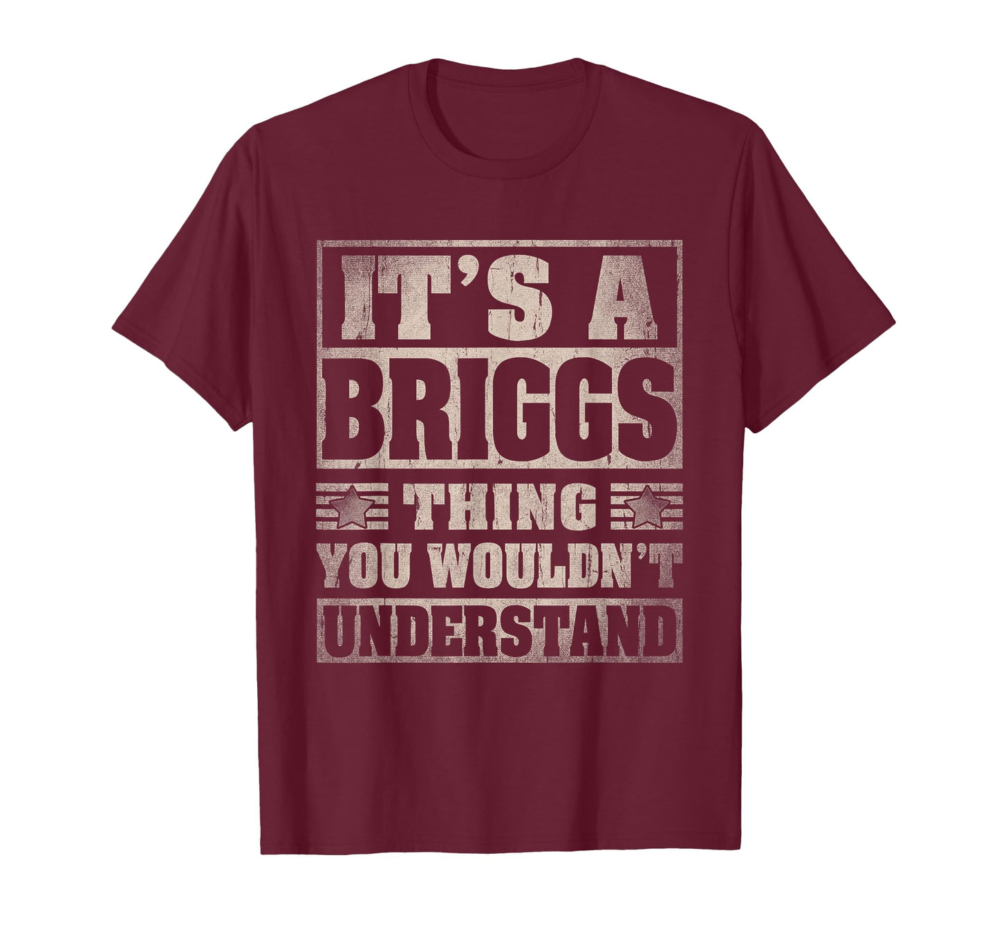 BRIGGS Last Name Shirt It's A BRIGGS Thing T-Shirt