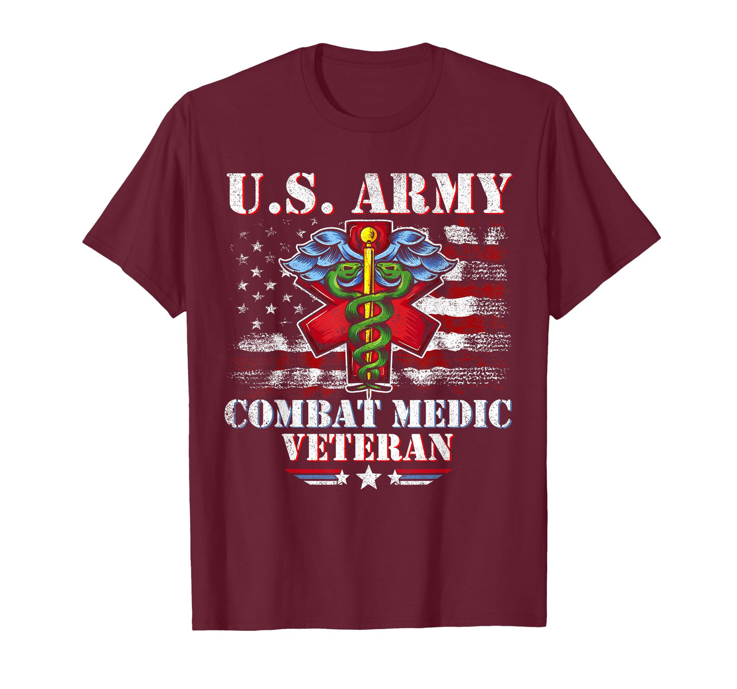 U.S Army Combat Medic Proud Veteran Medical Military Retired T-Shirt
