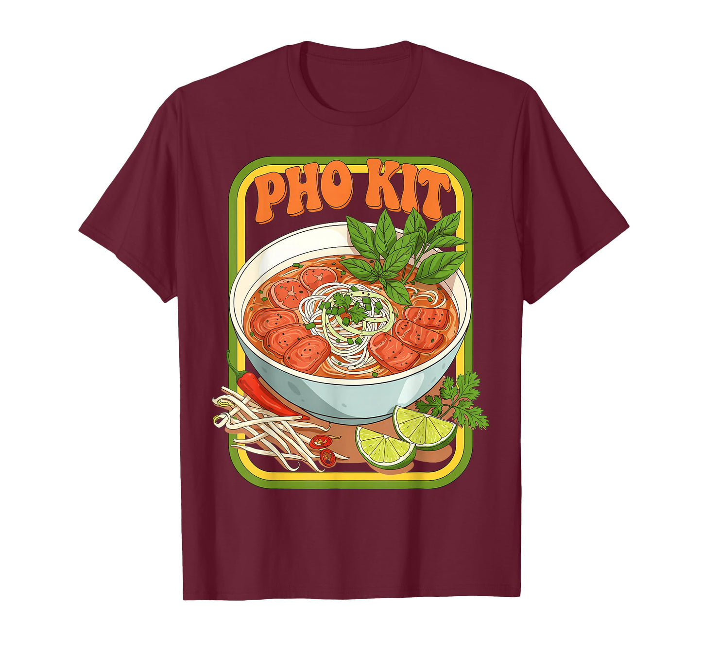 Groovy Pho Kit Vietnamese Soup Hot Sauce kit Food Lovers T-Shirt