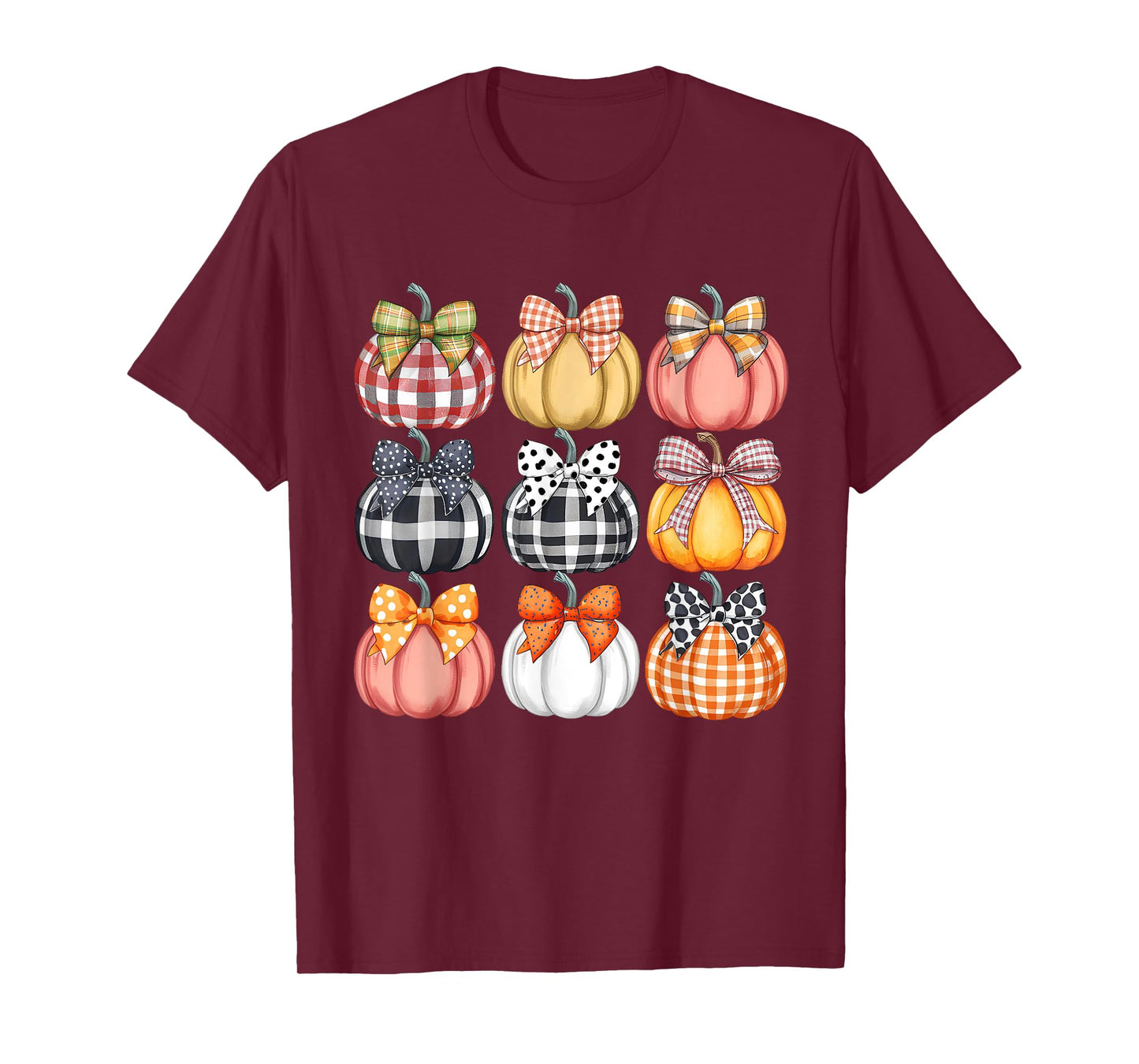 Pumpkin Coquette Bow Fall Halloween Costume Spooky Season T-Shirt