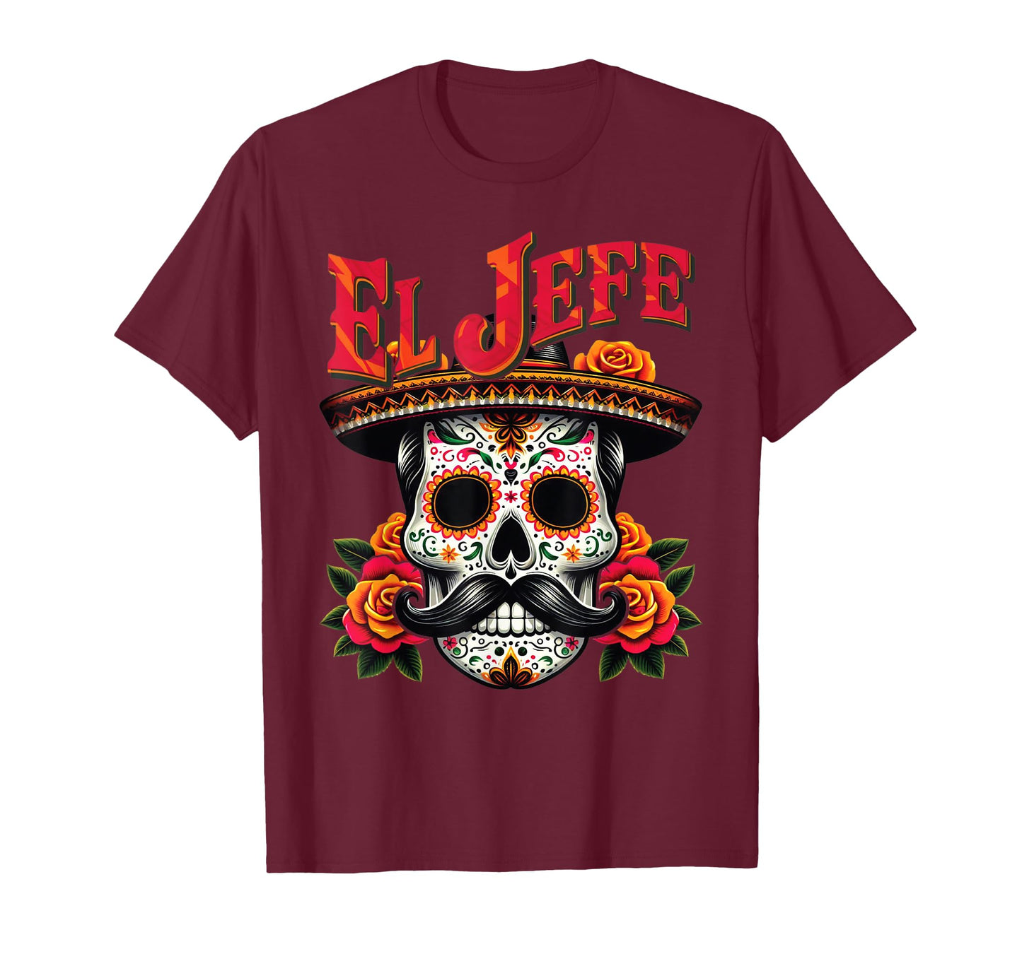El Jefe Sugar Skull For Man T-Shirt
