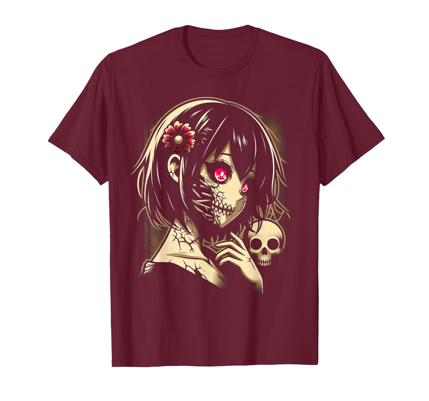 Horror Anime Manga Japanese Scary Kawaii Anime Goth T-Shirt
