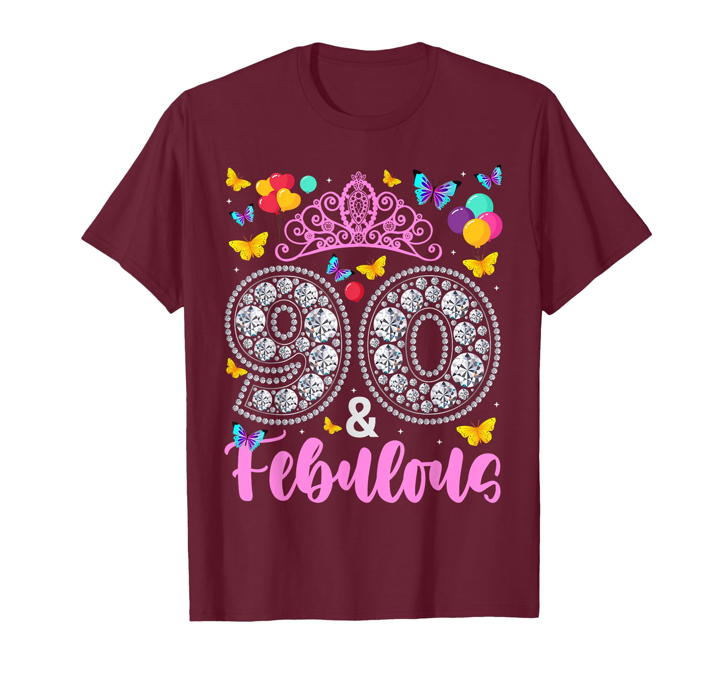 90 And Fabulous 90 Years Old Women 90th Birthday T-Shirt