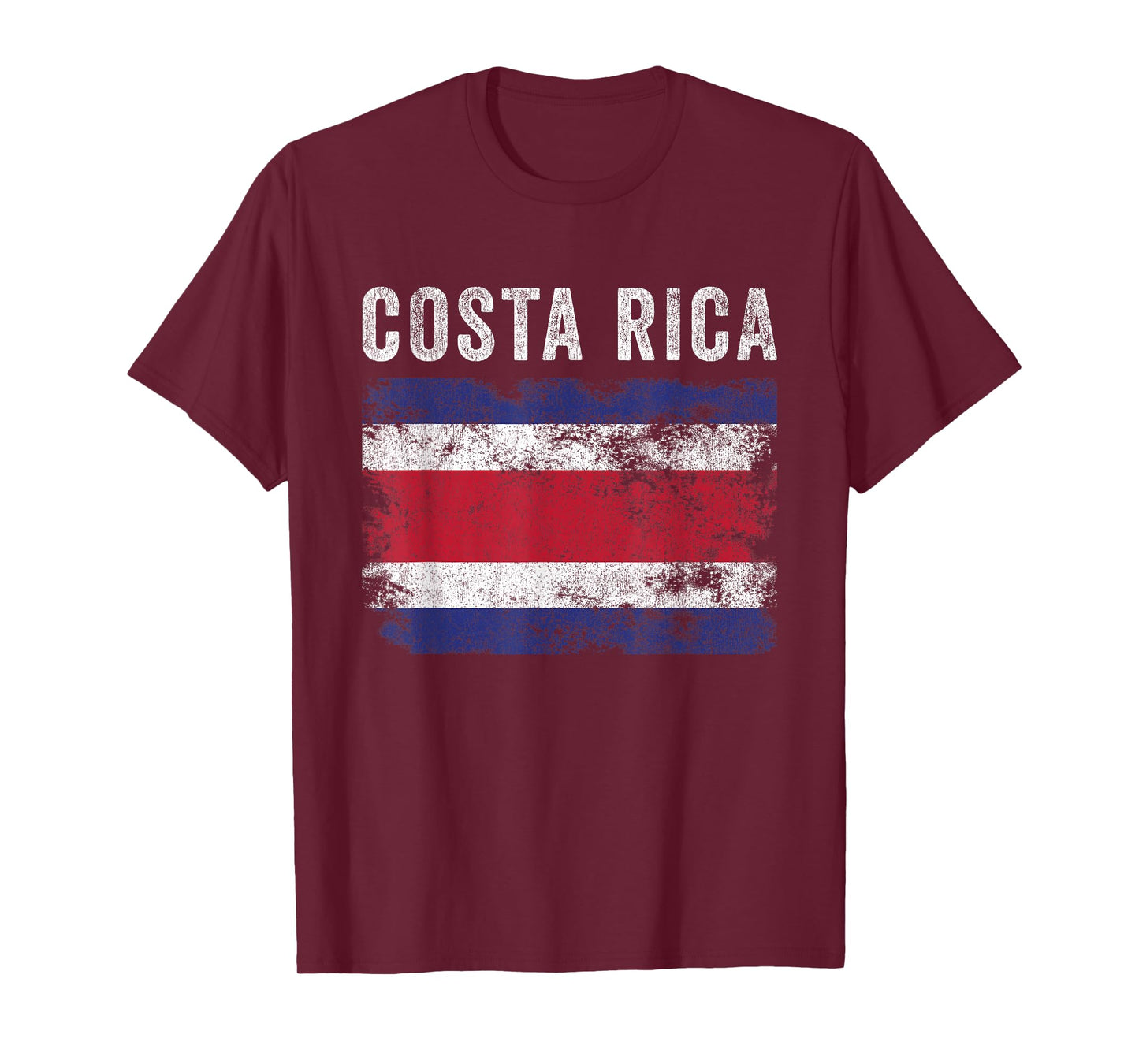 Costa Rica Flag Distressed - Men Women - Costa Rican Flag T-Shirt