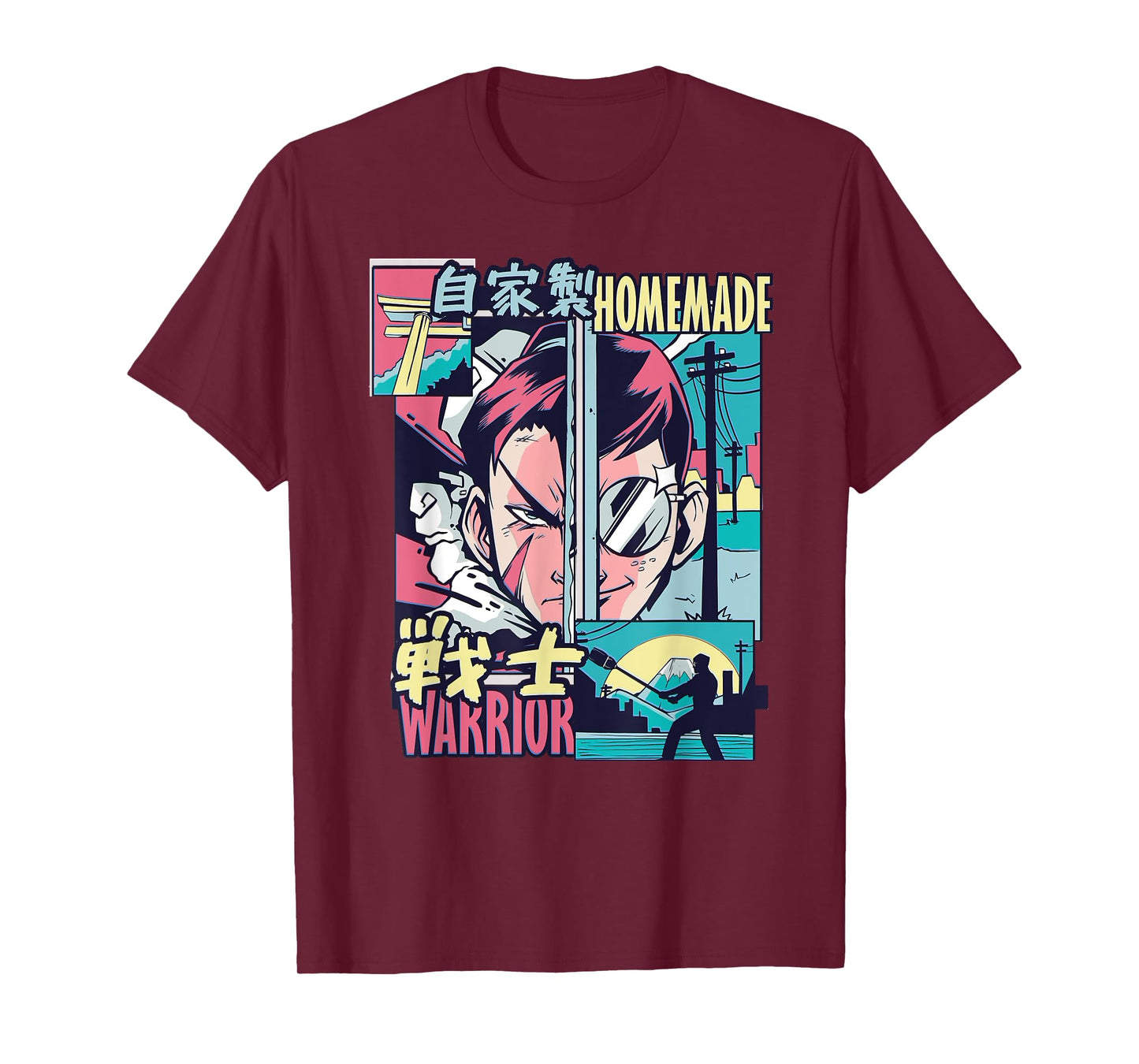 Homemade Warrior – Retro Manga Samurai Aesthetic T-Shirt