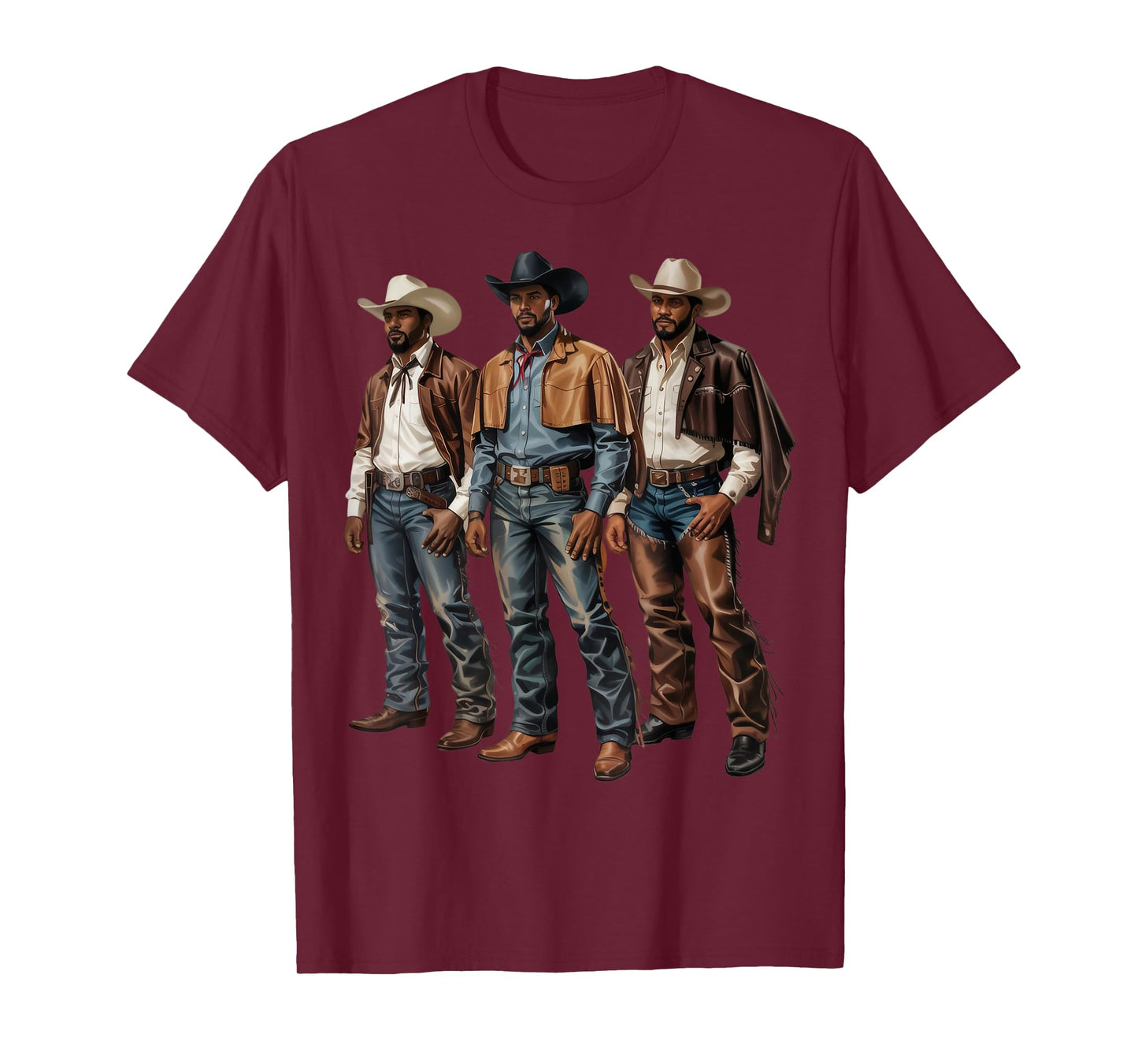 Black Cowboy Vibes Melanin Black History Texas Western Rodeo T-Shirt