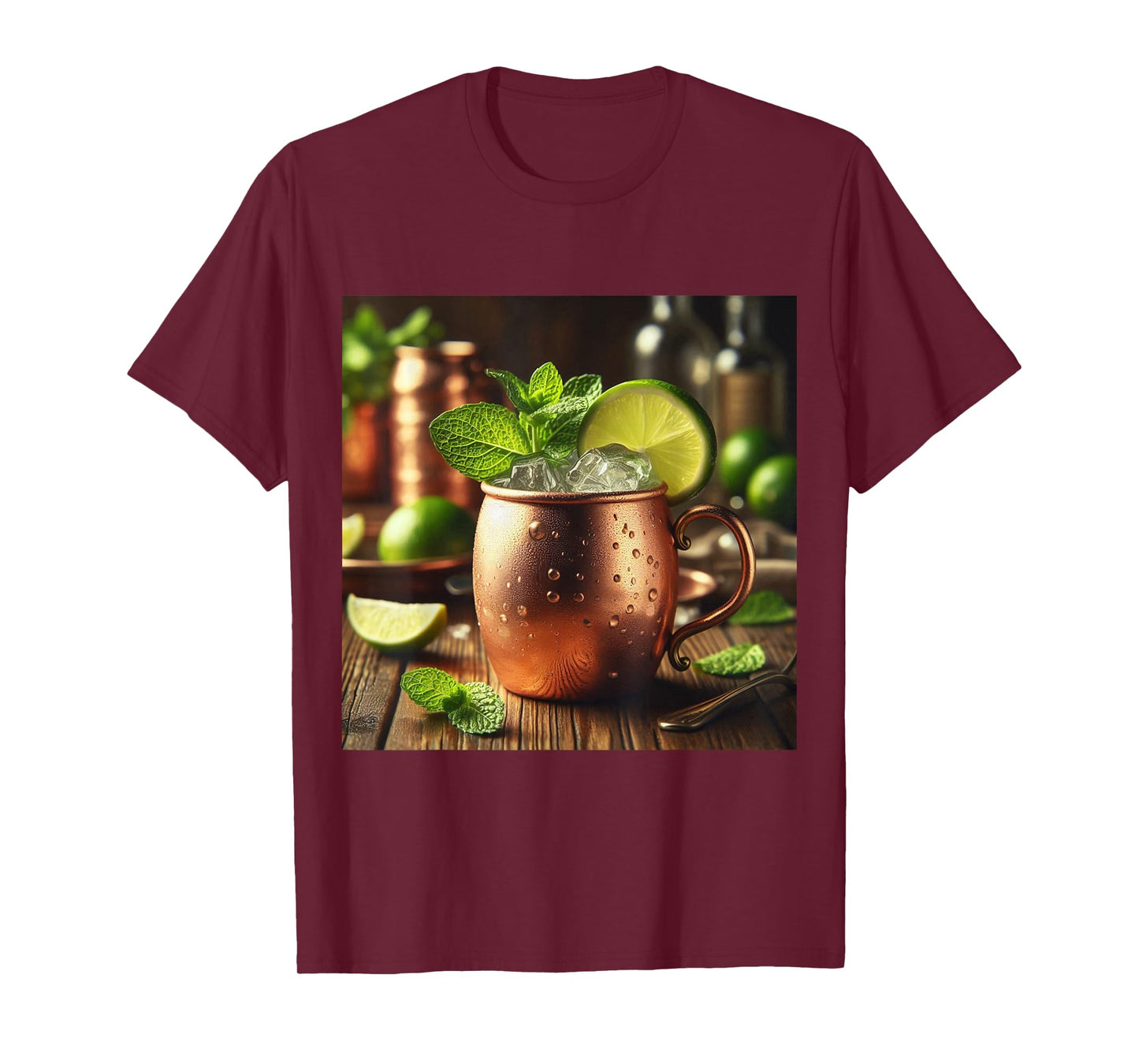 Fun Moscow Mule Cocktail Copper Mug Costume T-Shirt