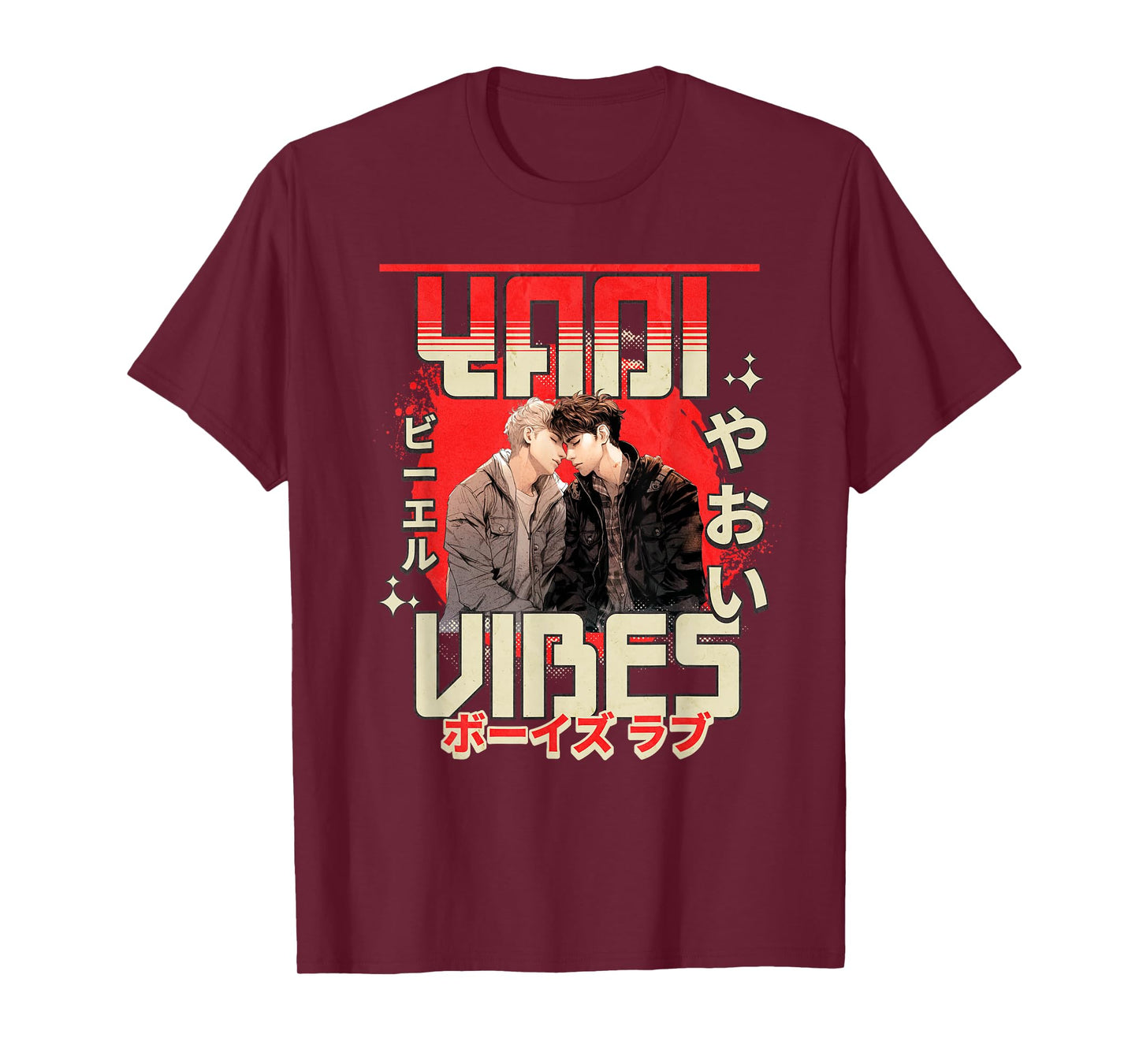 Yaoi Embrace - Japanese Boys Love Graphic T-Shirt