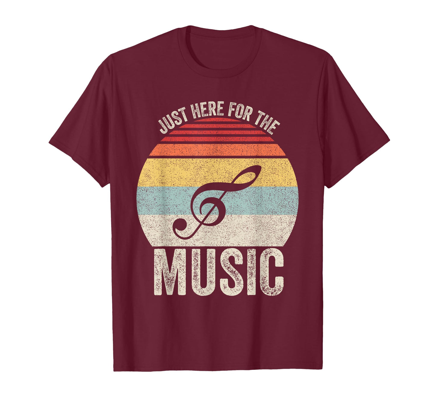 Vintage Retro Just Here For The Music T-Shirt