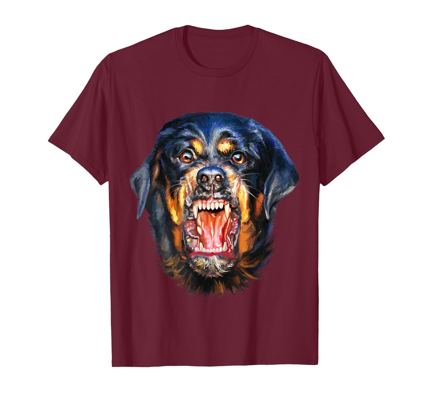 Vicious Rottweiler Dog Barking T-Shirt for Men Women Kids
