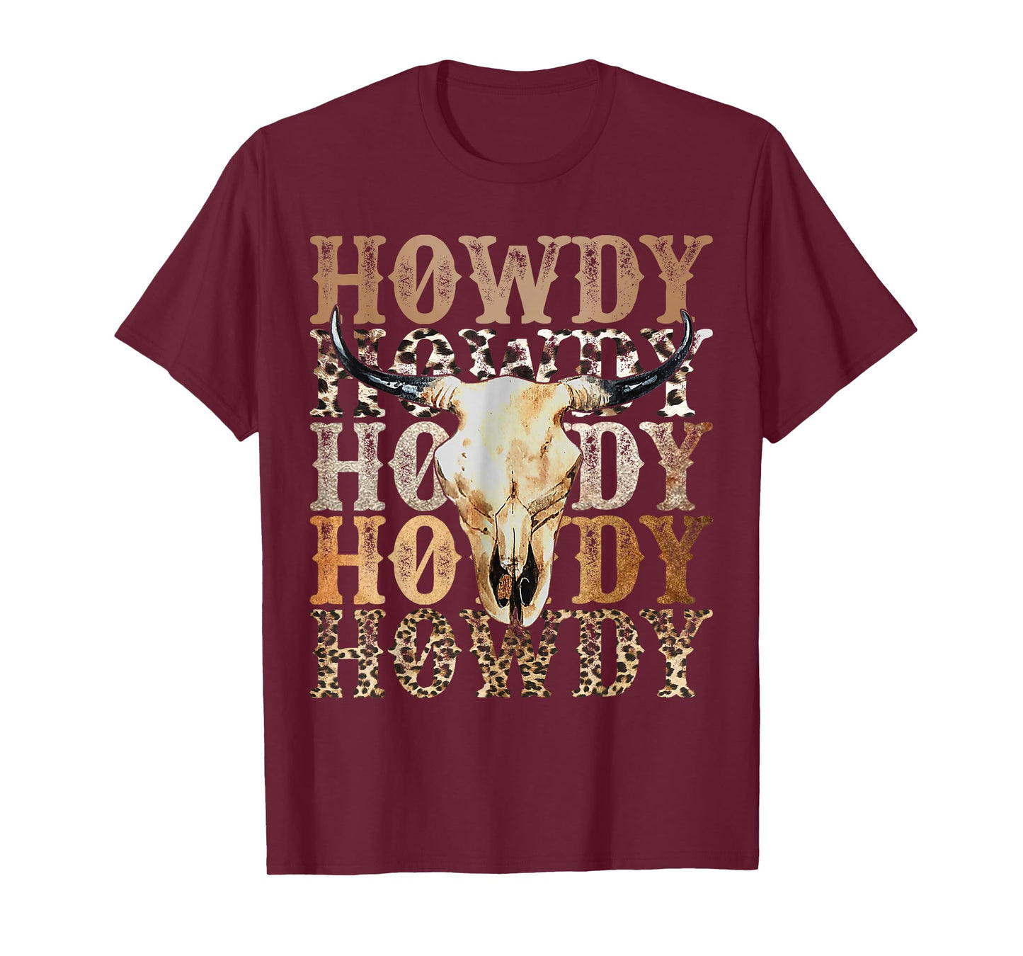 Retro Howdy Cowboy Cowgirl Western Rodeo Mens Women T-Shirt