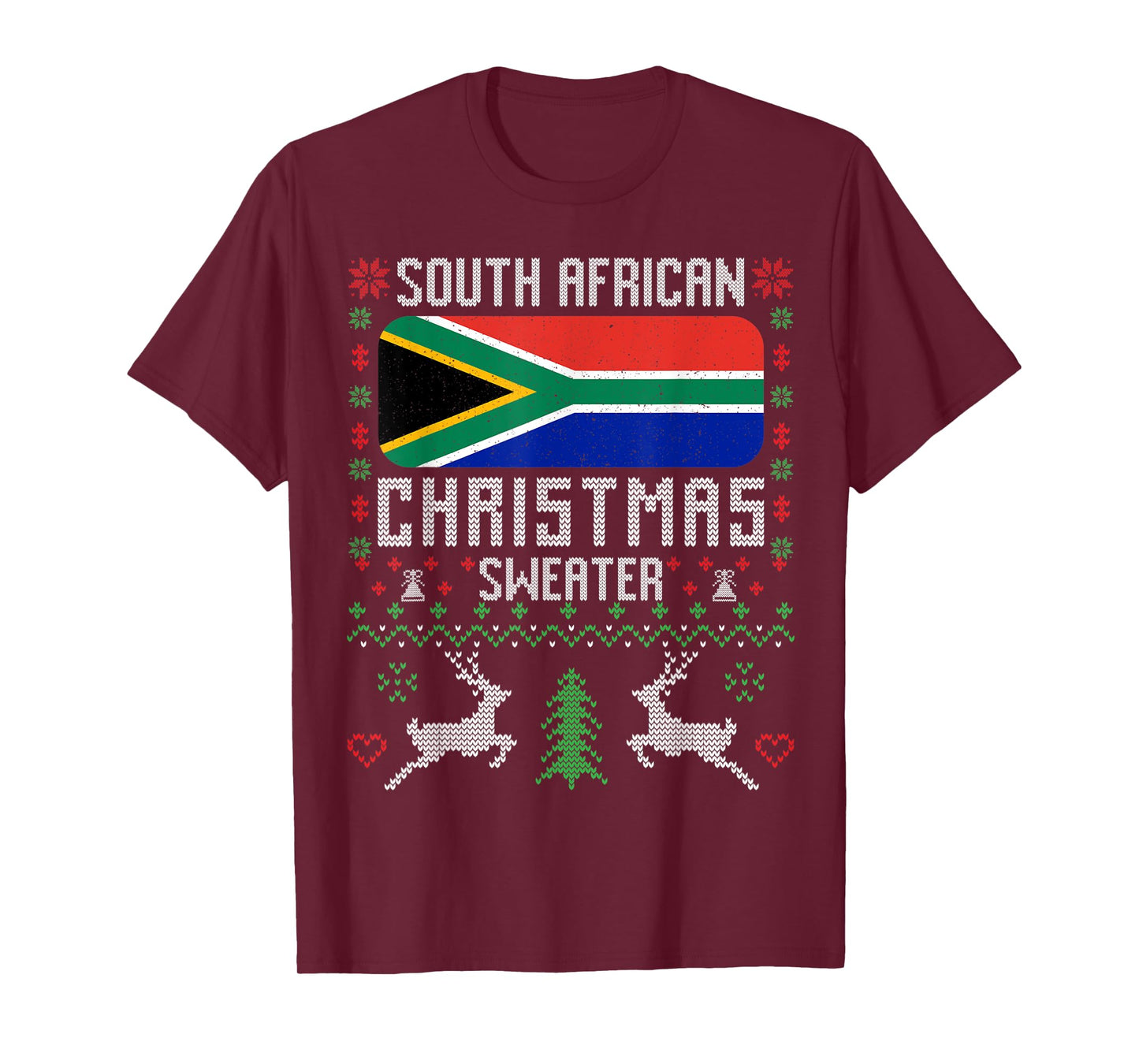 South Africa Flag South African Christmas Sweater T-Shirt