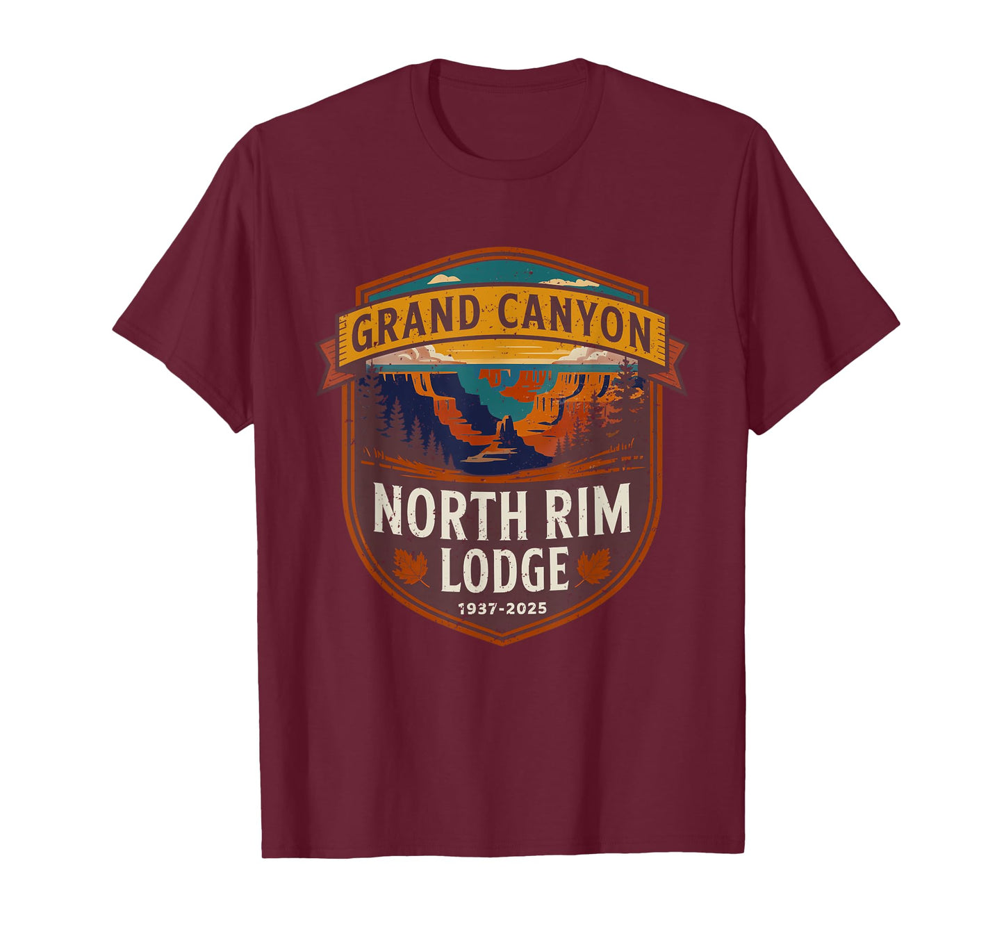 Grand Canyon North Rim Lodge 1937–2025 Tribute T-Shirt