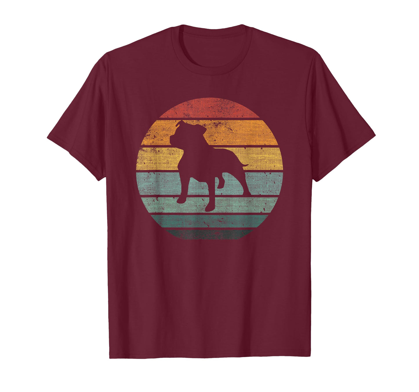Staffordshire Bull Terrier Staffy Dog Breed Retro Vintage T-Shirt