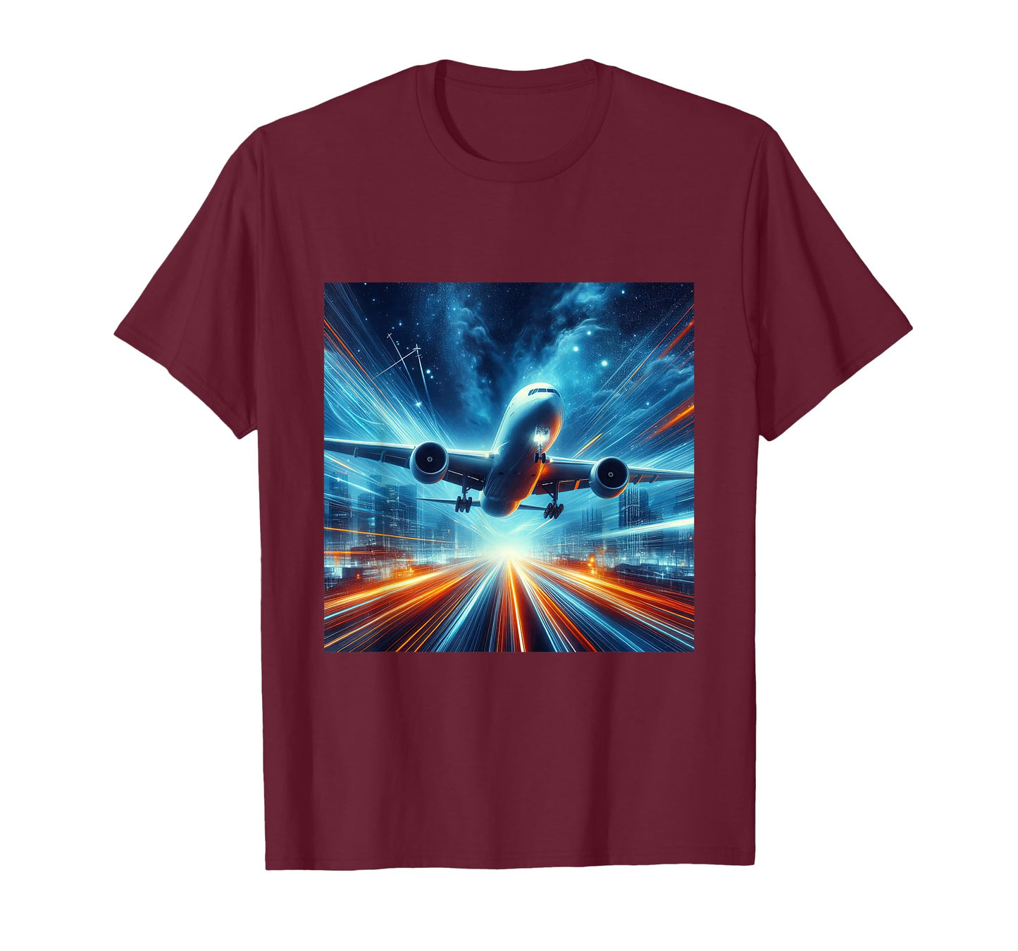 B-777 Aircraft Aviation Airplane Airport Runway Landing T-Shirt