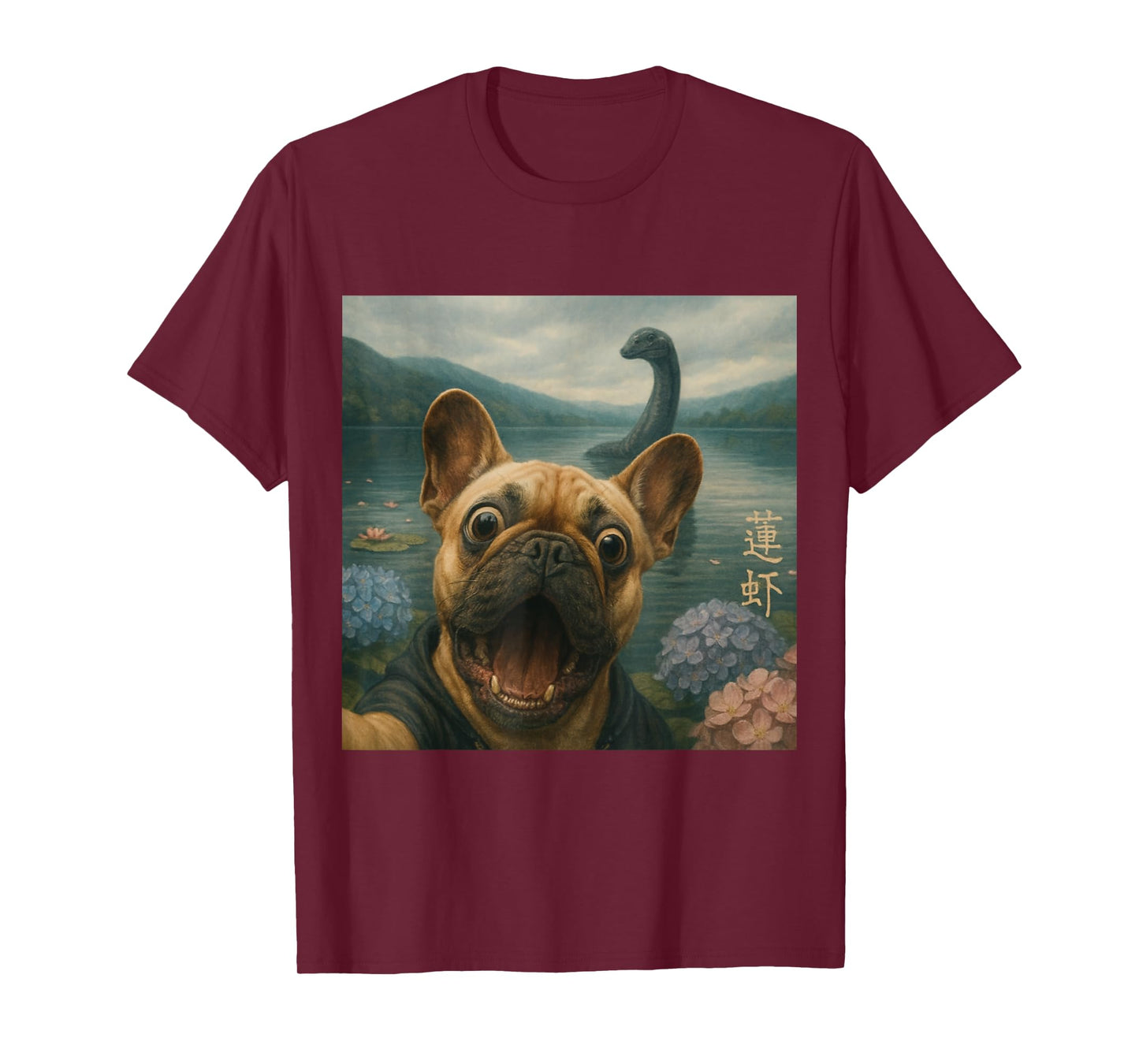 Frenchie Loch Ness Funny Dog T-Shirt