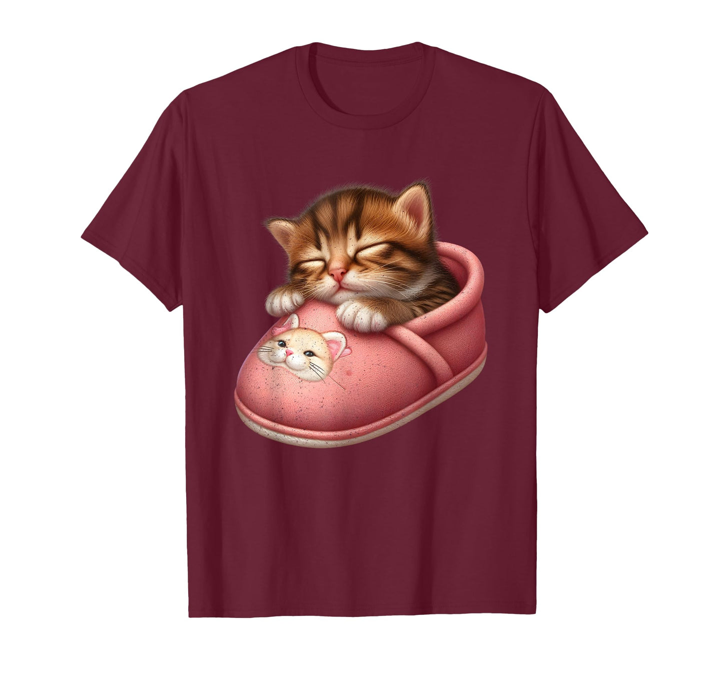 Sleeping Cat in Slipper T-Shirt
