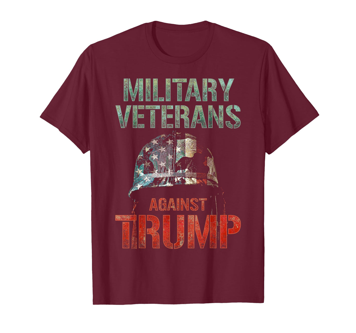 Military Veterans Against Trump 2020 Conflict USA Election T-Shirt