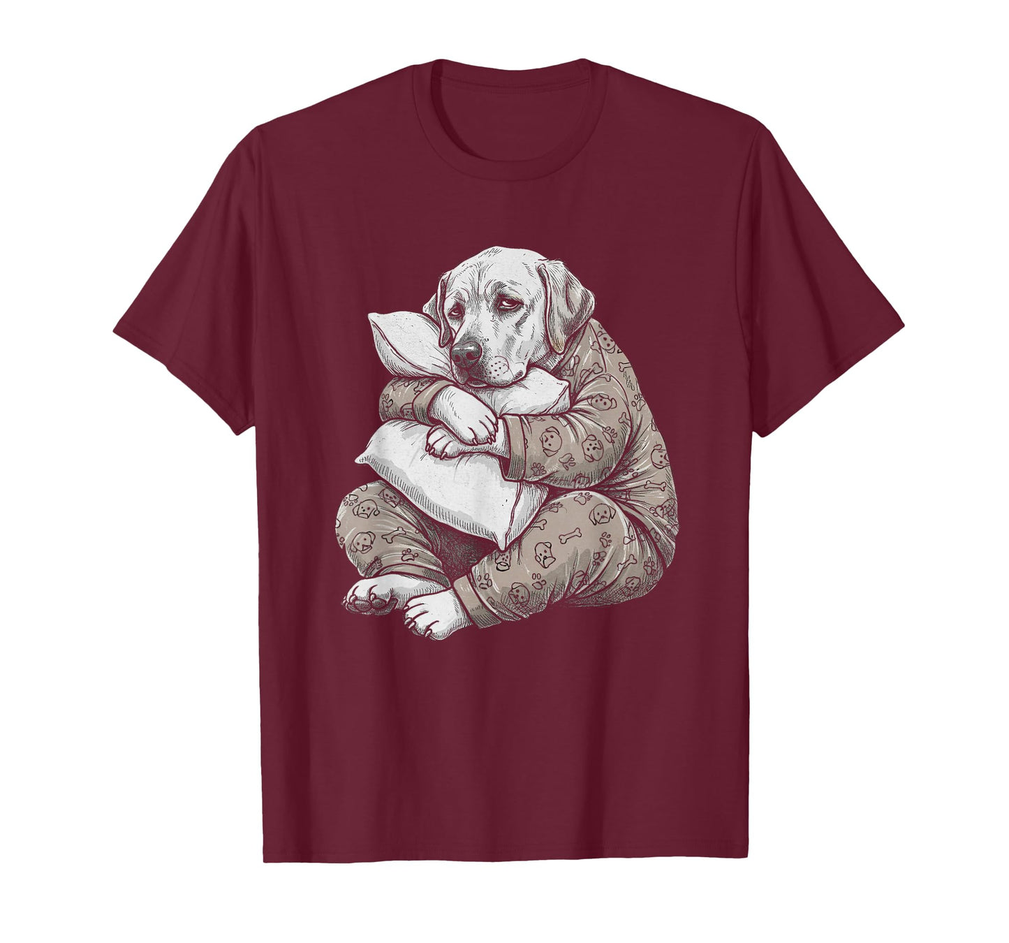 Funny Sleepy Labrador Retriever Pajama Men Women Kids Lab T-Shirt