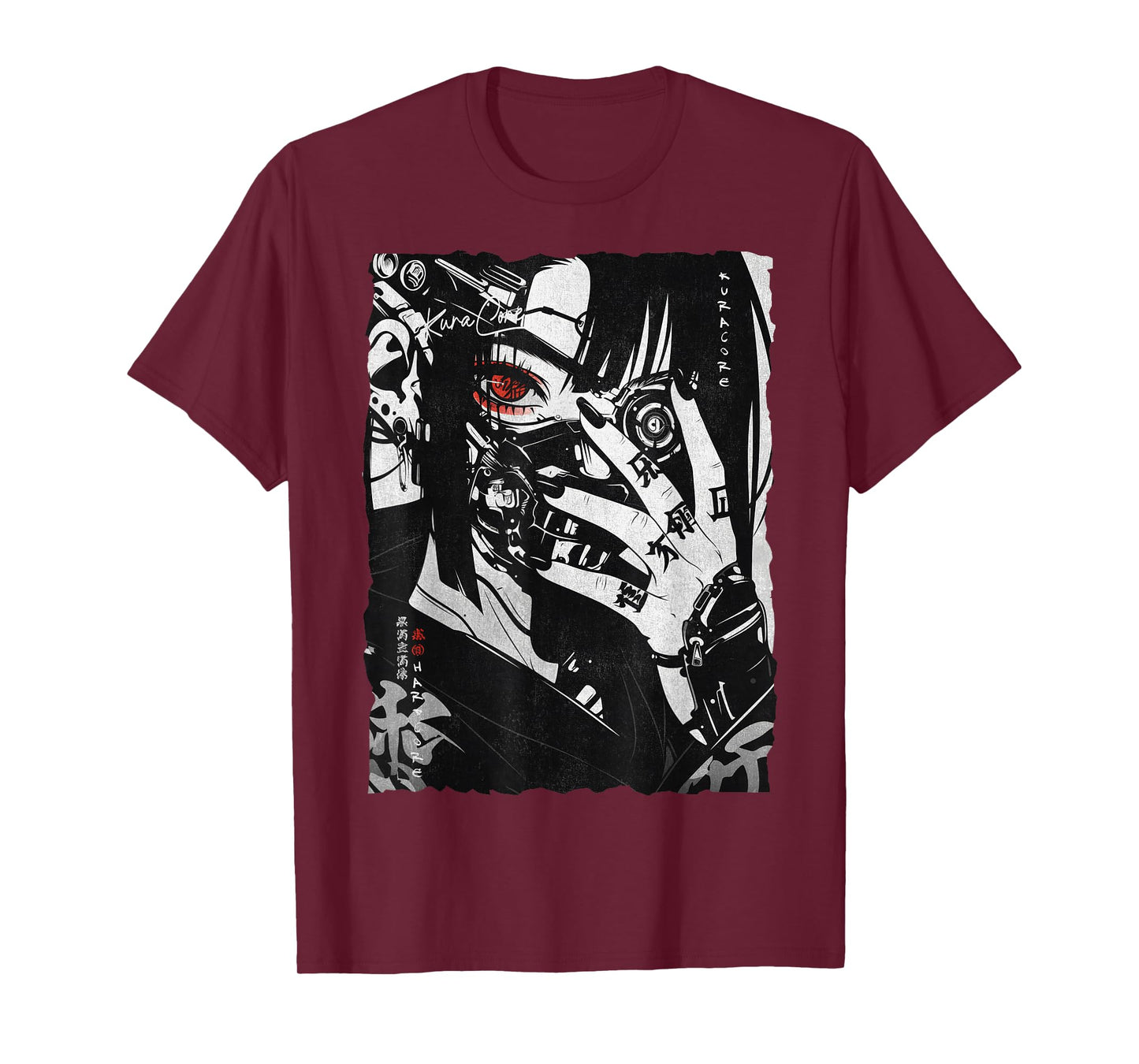 Japanese Streetwear Cyberpunk Y2K Techwear Retro Manga Anime T-Shirt