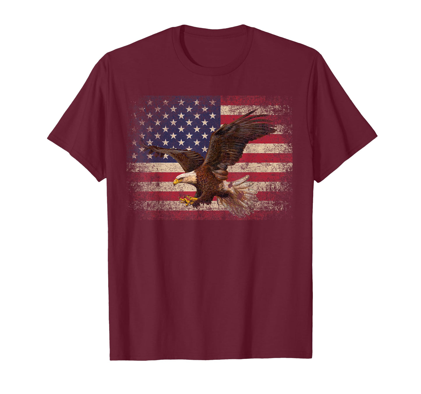 Bald Eagle 4th of July American Flag Country T-Shirt