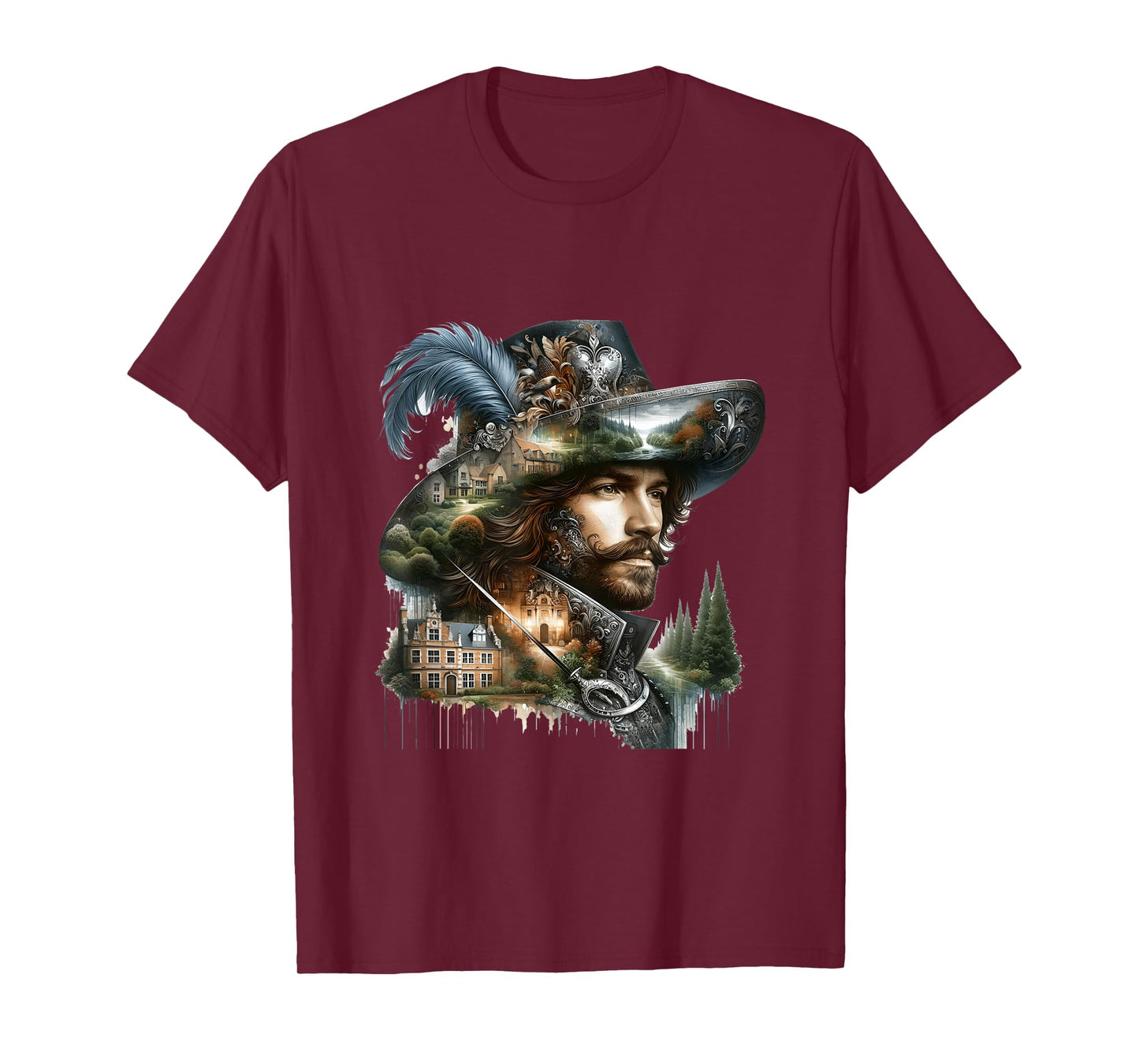 Fantasy Cute Brave French Musketeer T-Shirt