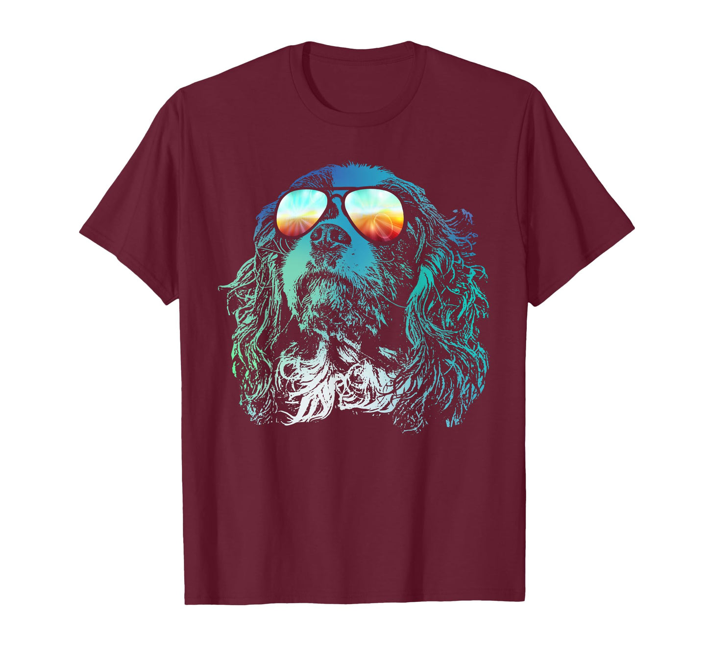 Disco Groovy Cavalier King Charles Spaniel T-Shirt Dog Gift T-Shirt for Men Women Girls Kids