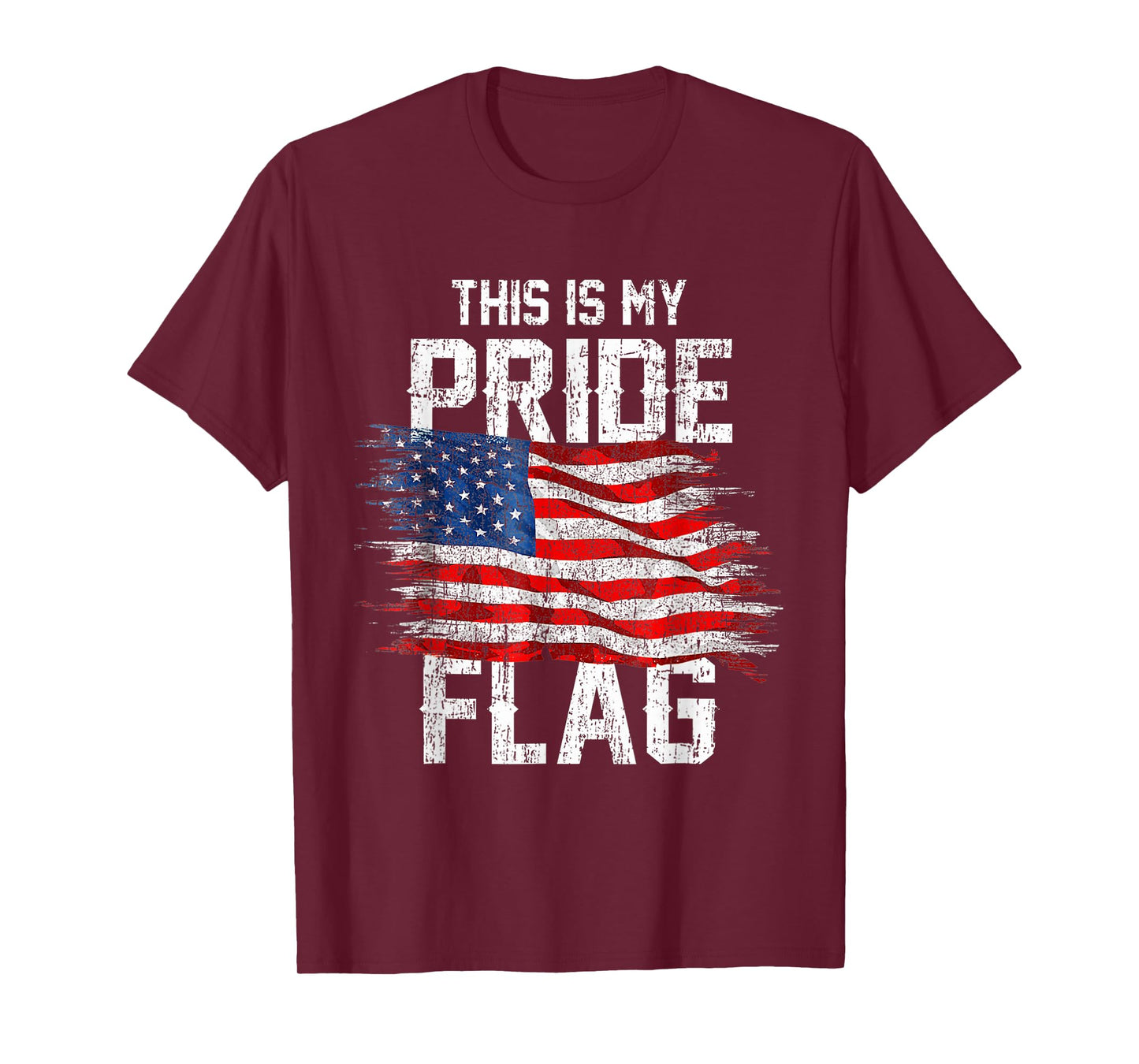 This Is My Pride Flag USA American 4th Of July Patriotic T-Shirt